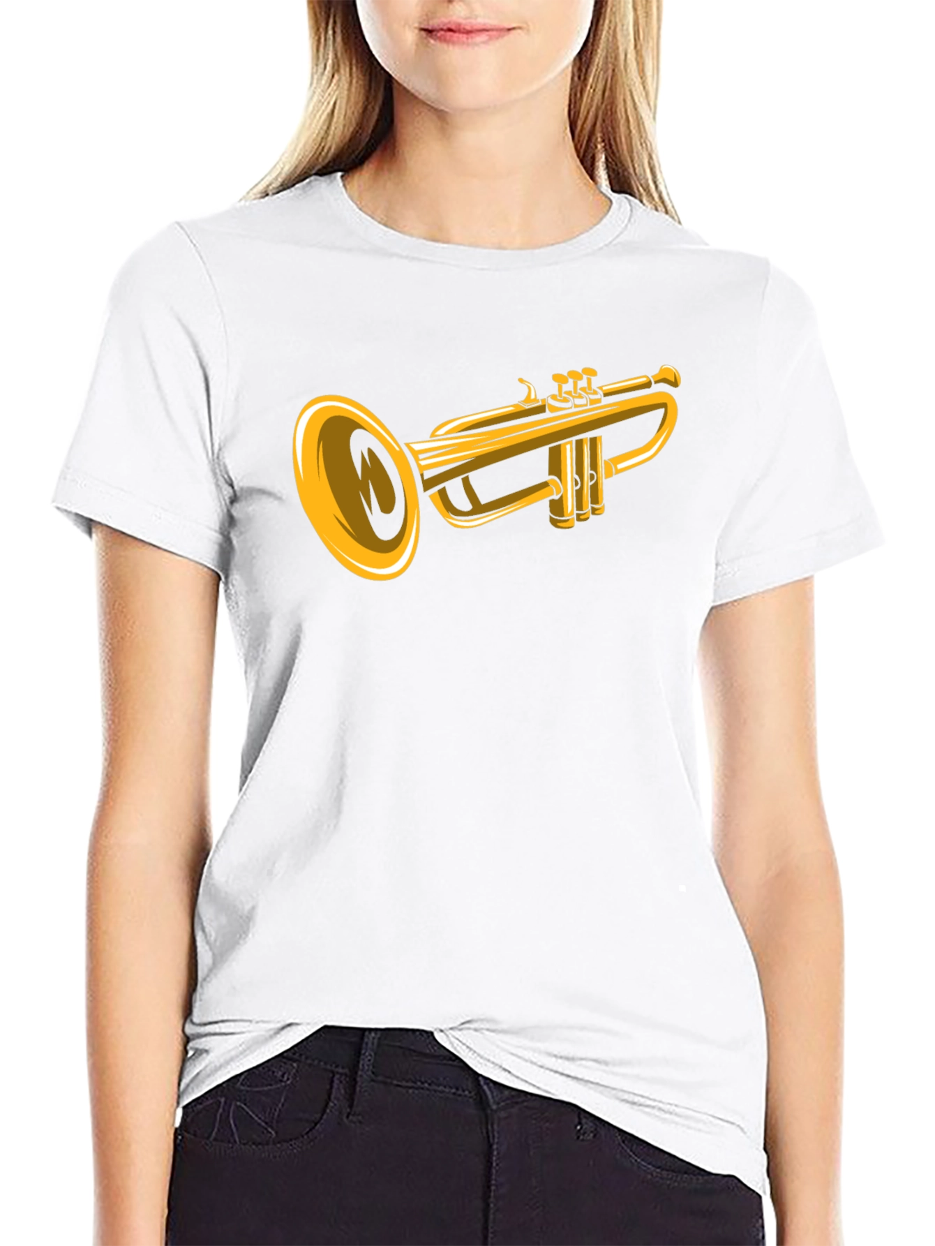 Trumpet Graphic T-Shirt - Musical Instrument Tee