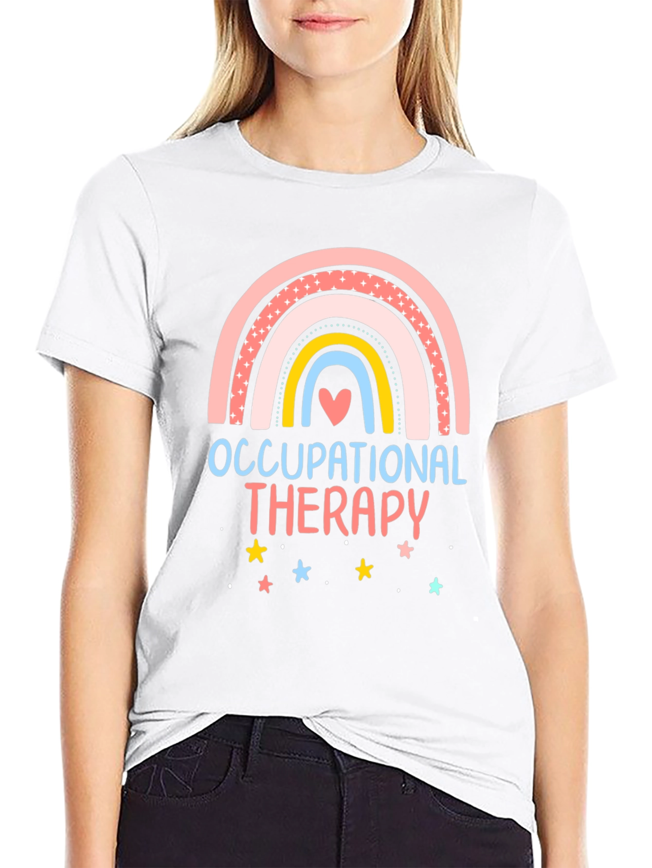 Occupational Therapy Rainbow Graphic Tee