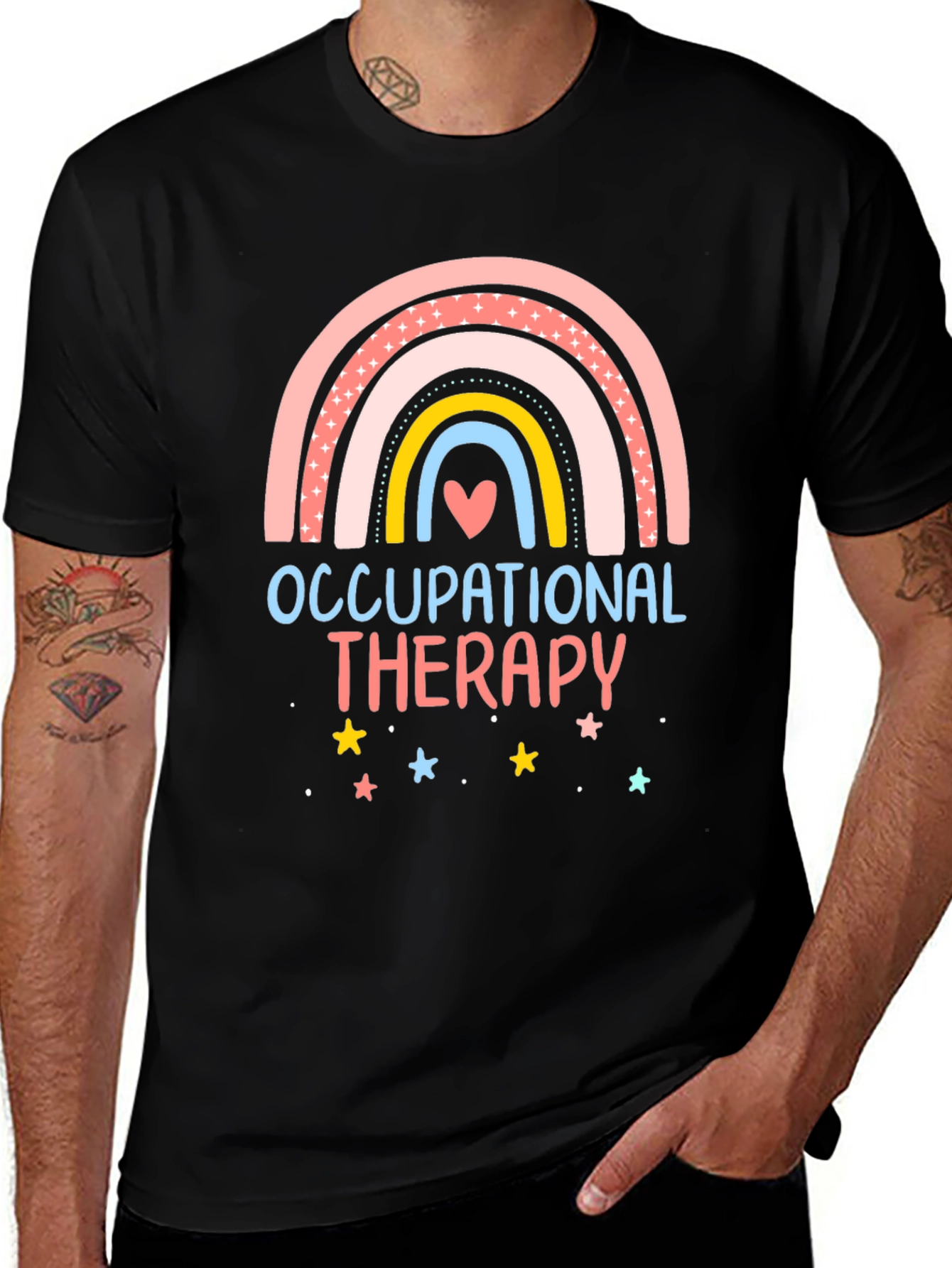 Occupational Therapy Rainbow Graphic Tee