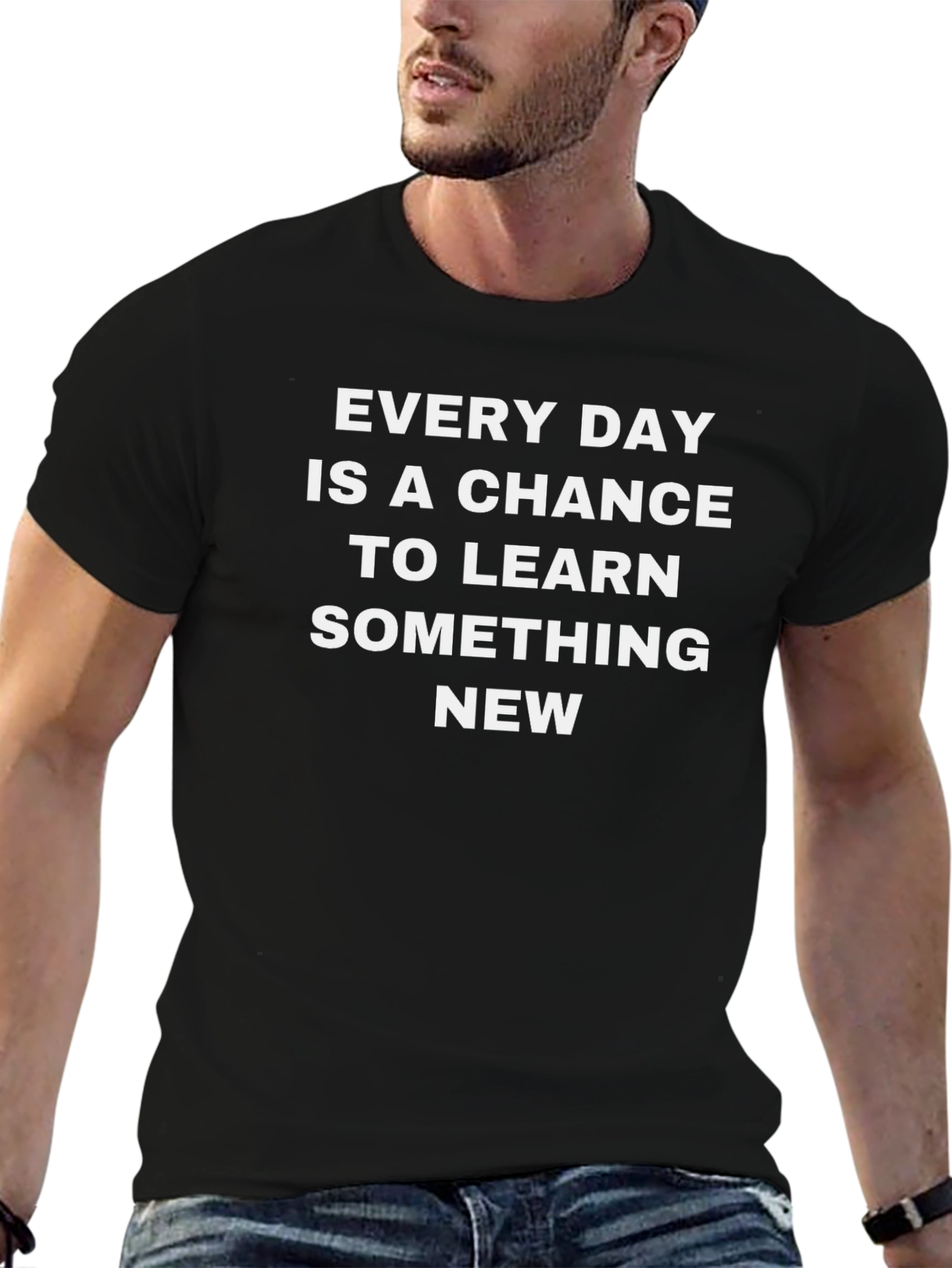 Learn Something New Black T-Shirt