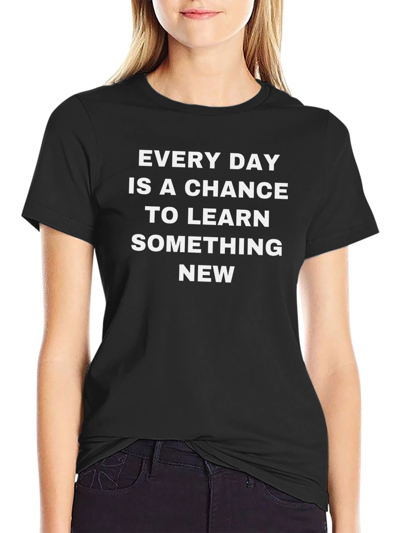 Learn Something New Black T-Shirt