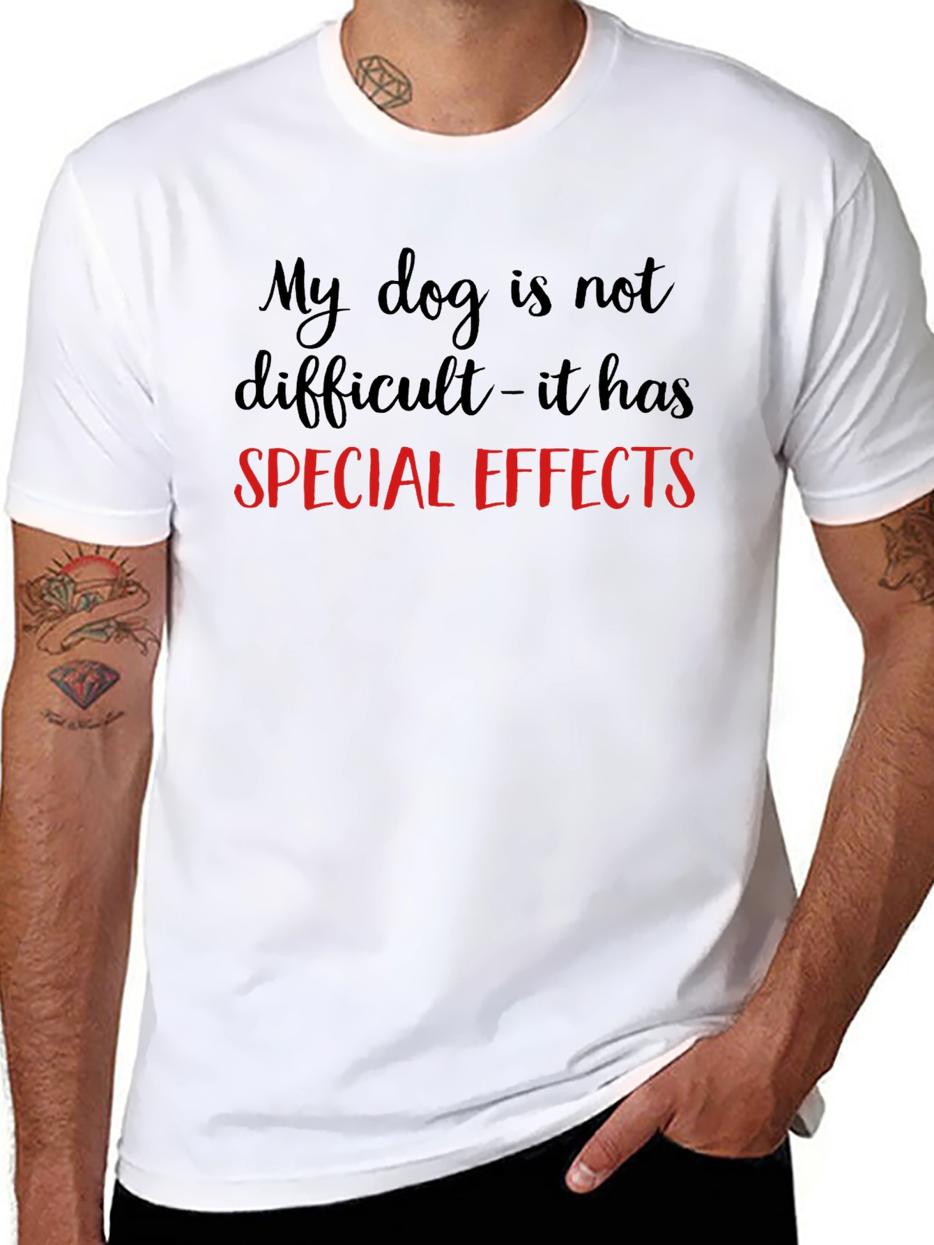 Funny Dog Special Effects T-Shirt