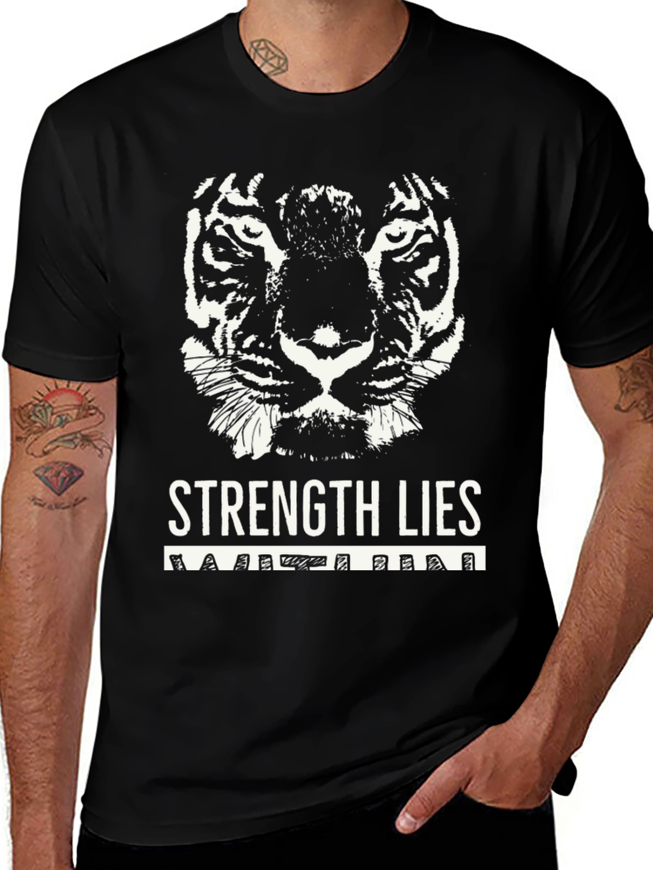 Strength Within Tiger Graphic Tee
