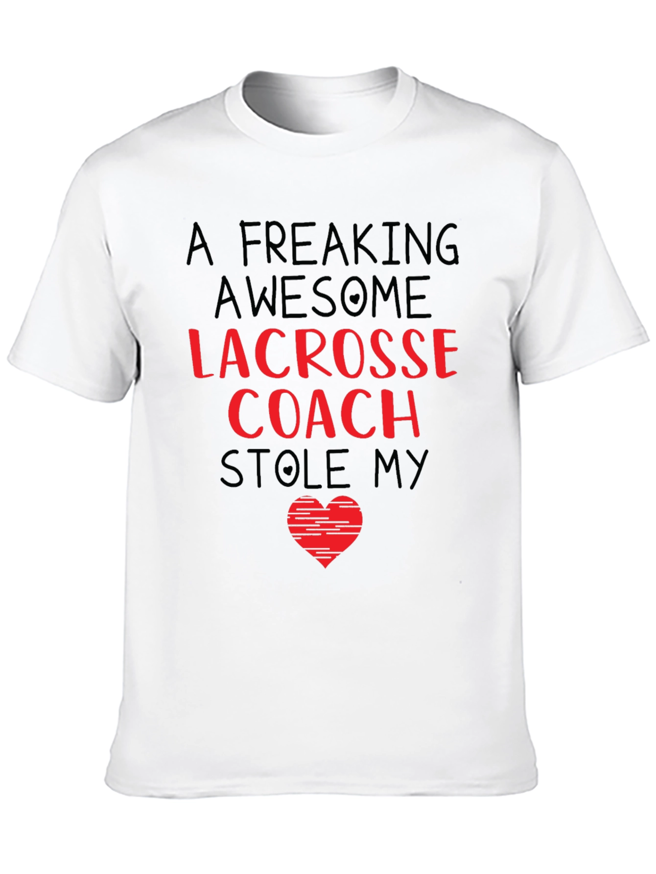 Awesome Lacrosse Coach Stole My Heart T-Shirt
