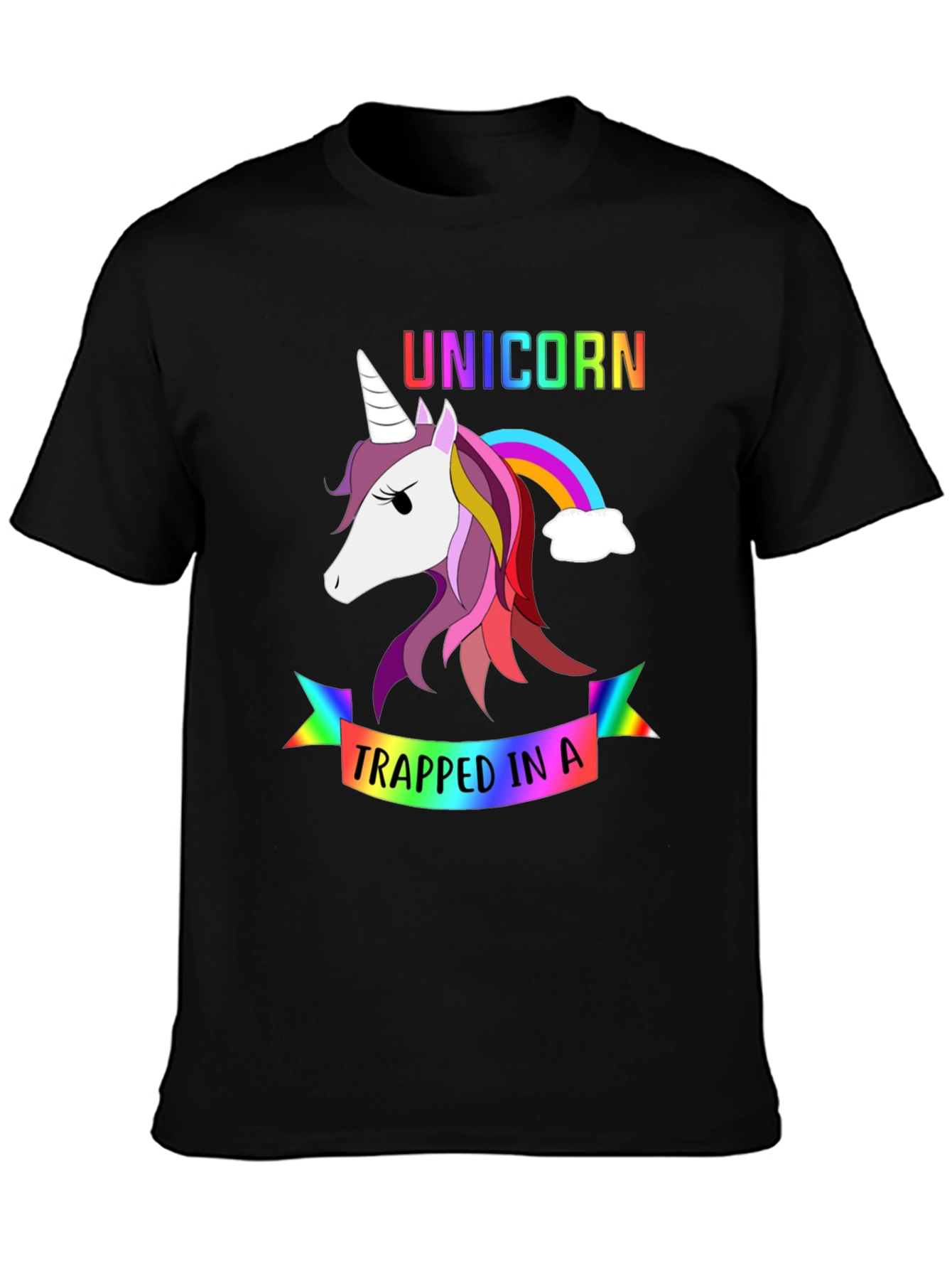 Unicorn Trapped In a Rainbow T-Shirt