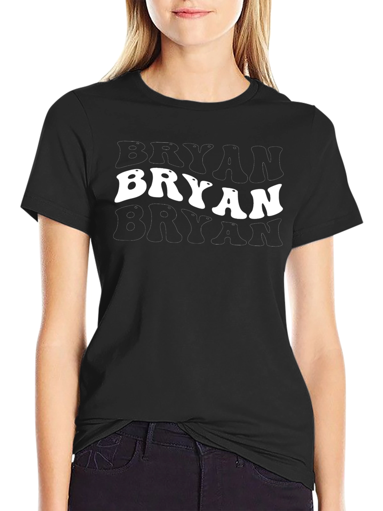 Retro Bryan Graphic Tee - Black
