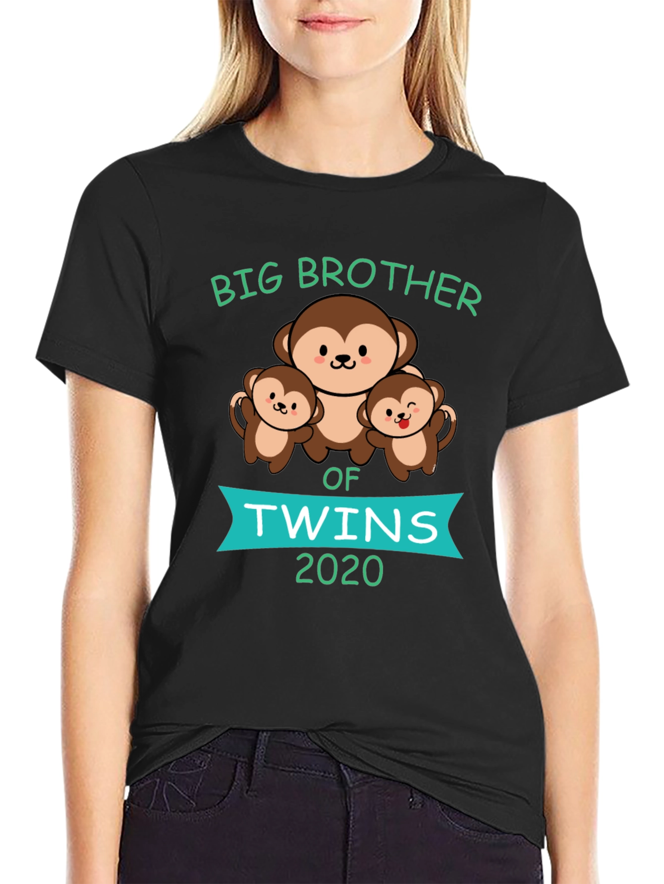 Big Brother of Twins 2020 Monkey T-Shirt