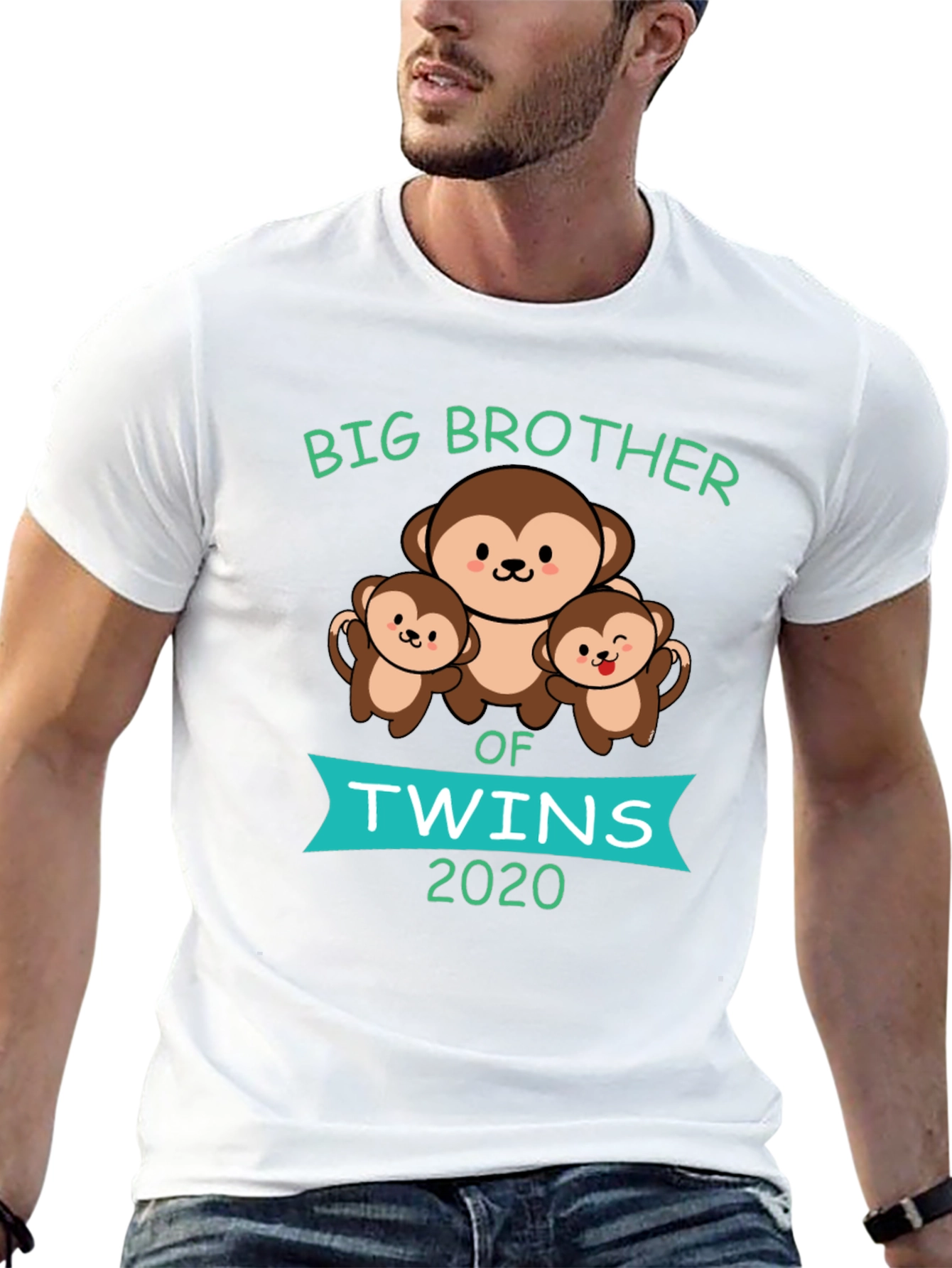Big Brother of Twins 2020 Monkey T-Shirt