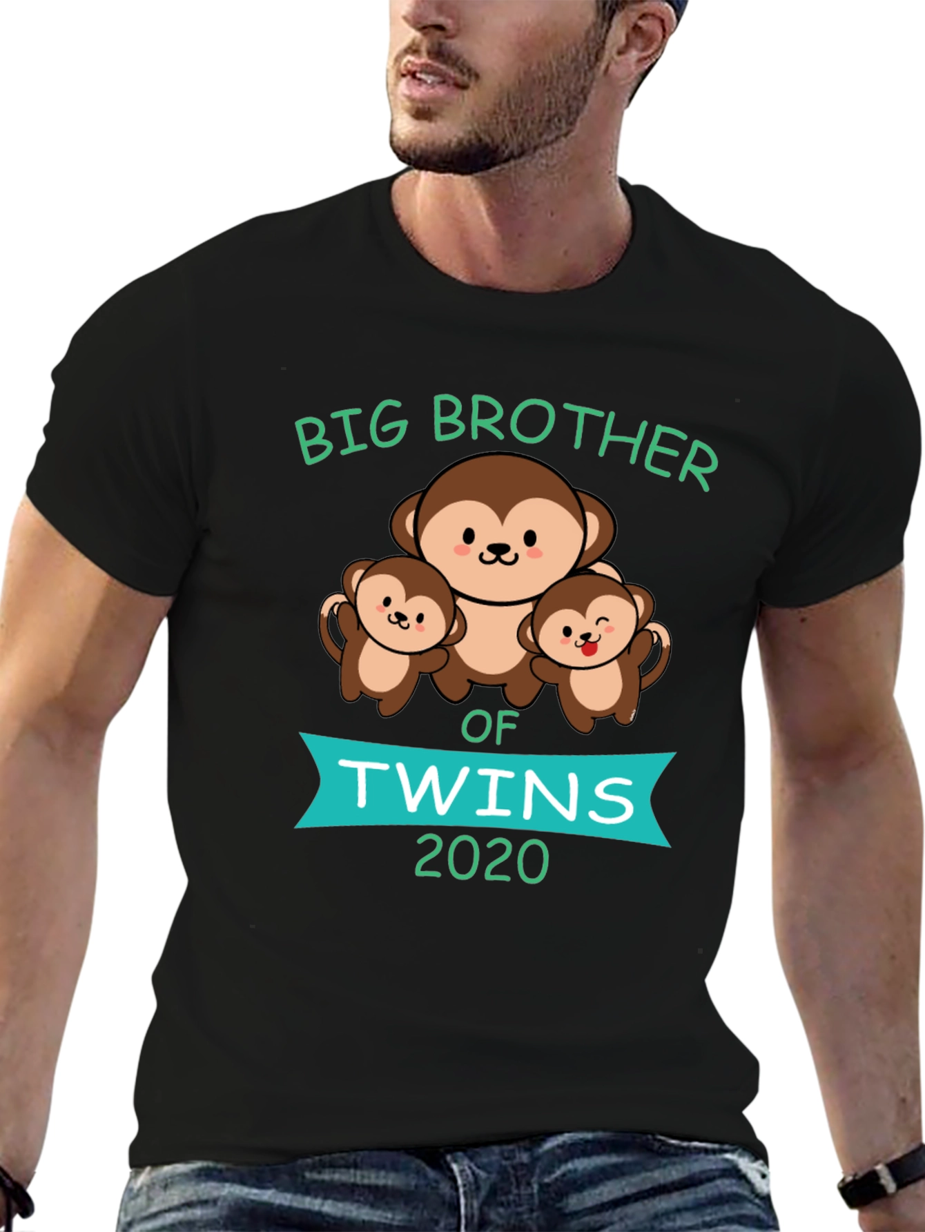 Big Brother of Twins 2020 Monkey T-Shirt