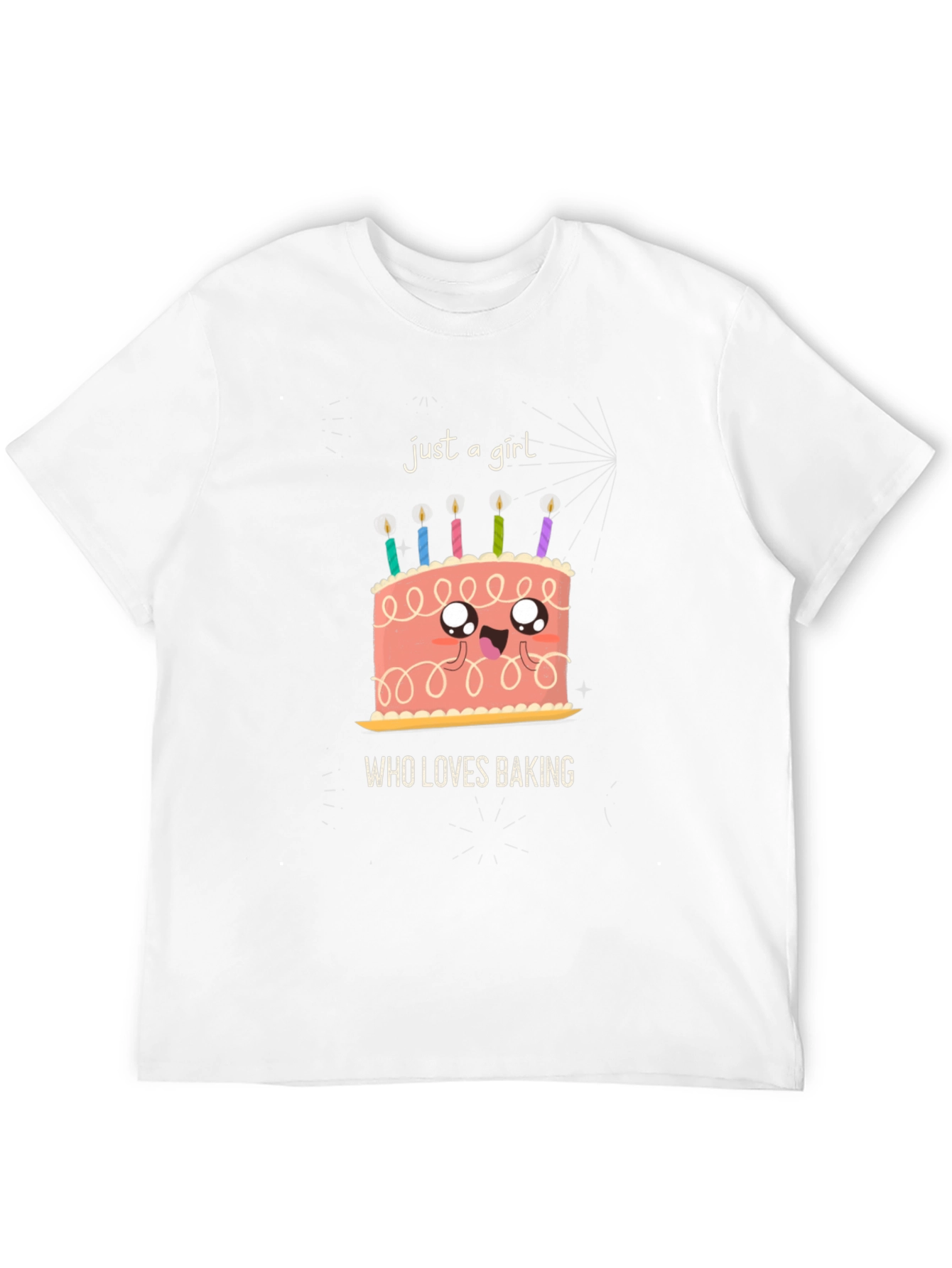 Just a Girl Who Loves Baking Cake Graphic T-Shirt