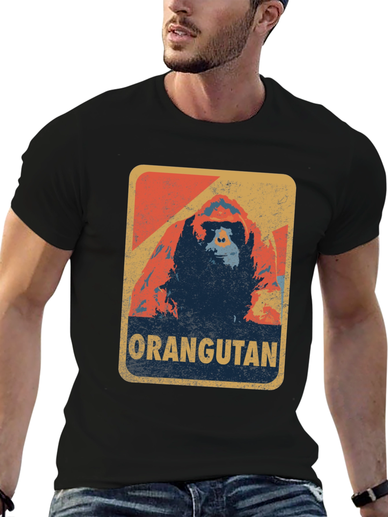 Orangutan Graphic T-Shirt - Retro Style Tee