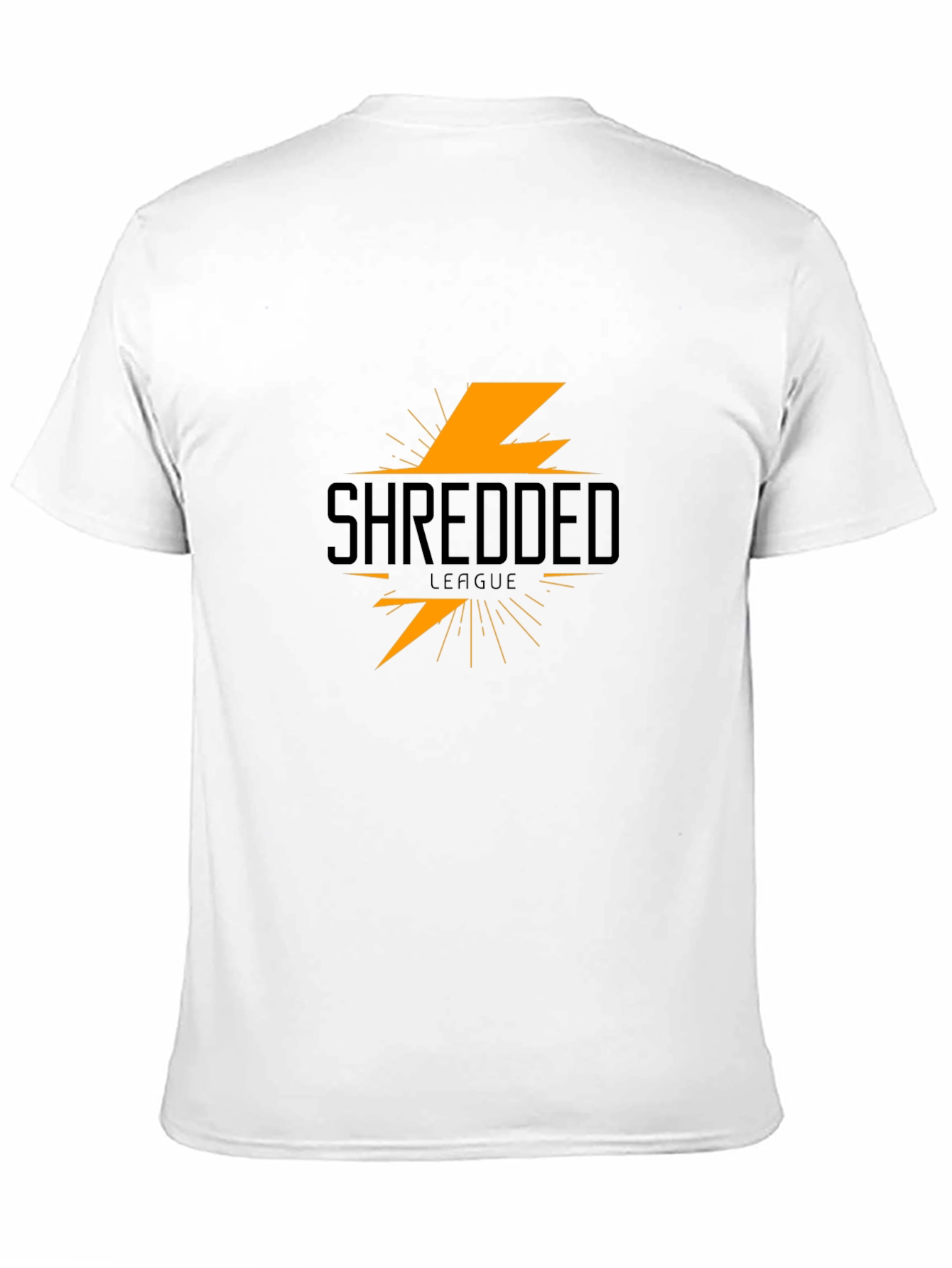 Shredded League Black T-Shirt - Lightning Bolt Graphic