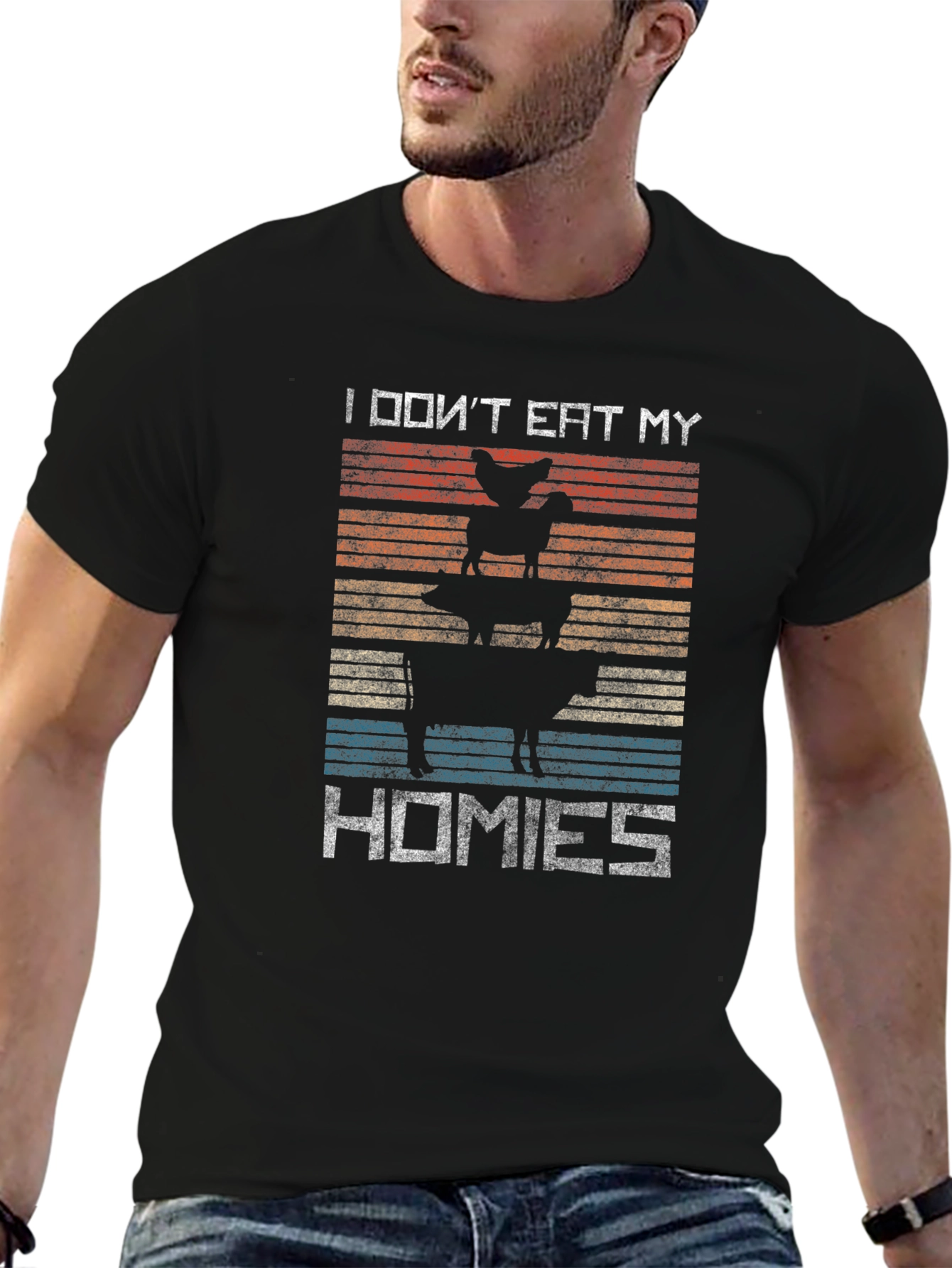 Vegan T-Shirt - I Dont Eat My Homies