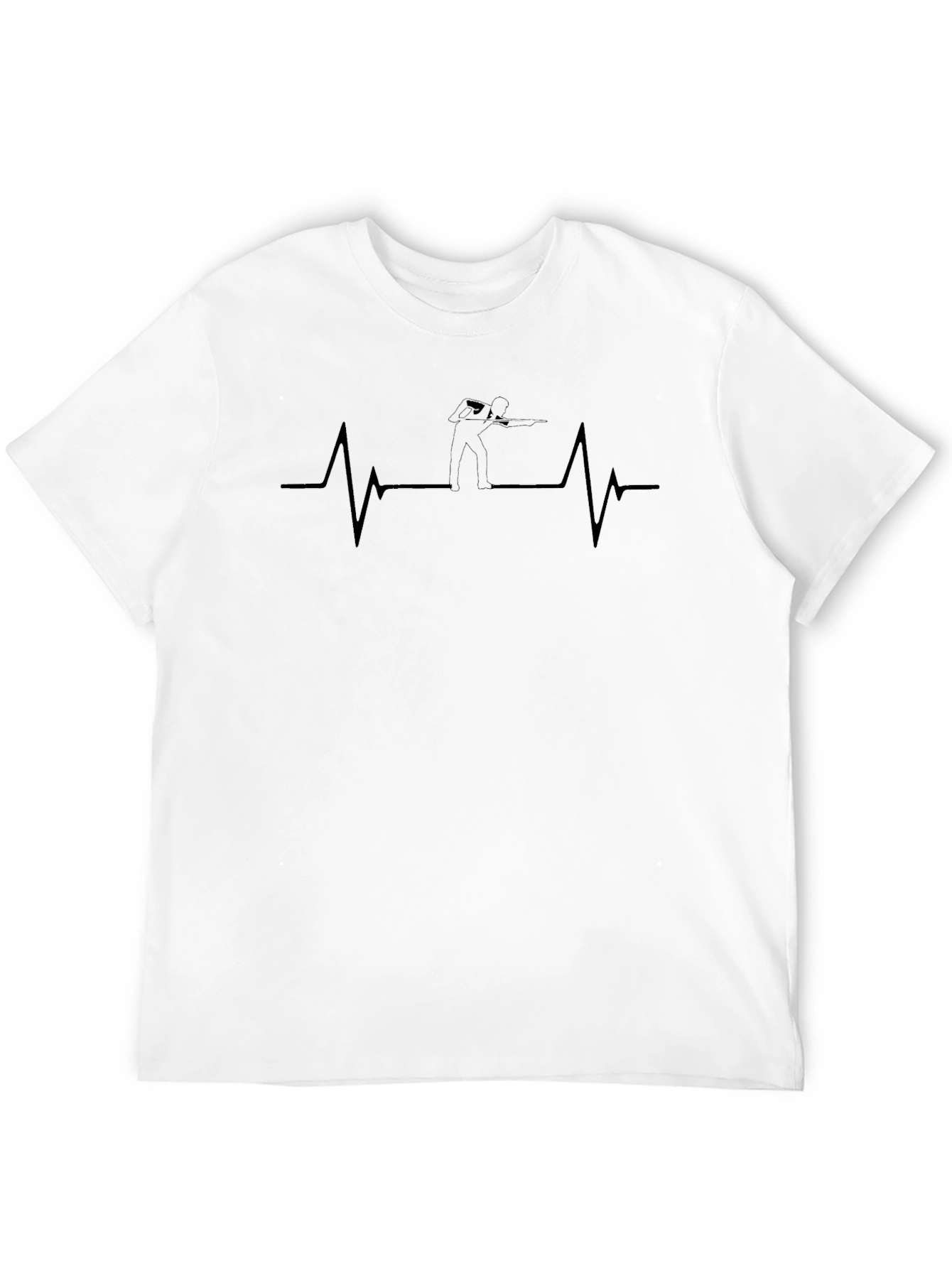 Heartbeat Golf T-Shirt - Golfers Pulse Tee