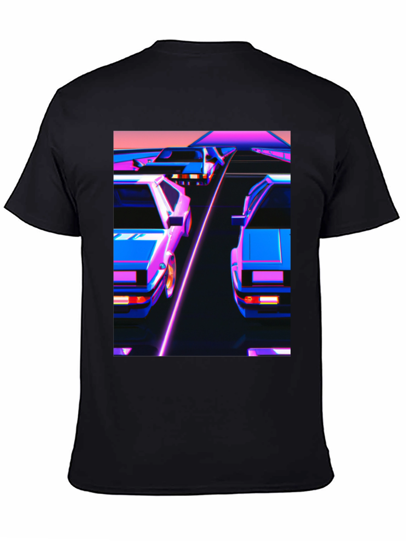 Retro Wave Cars Graphic Tee