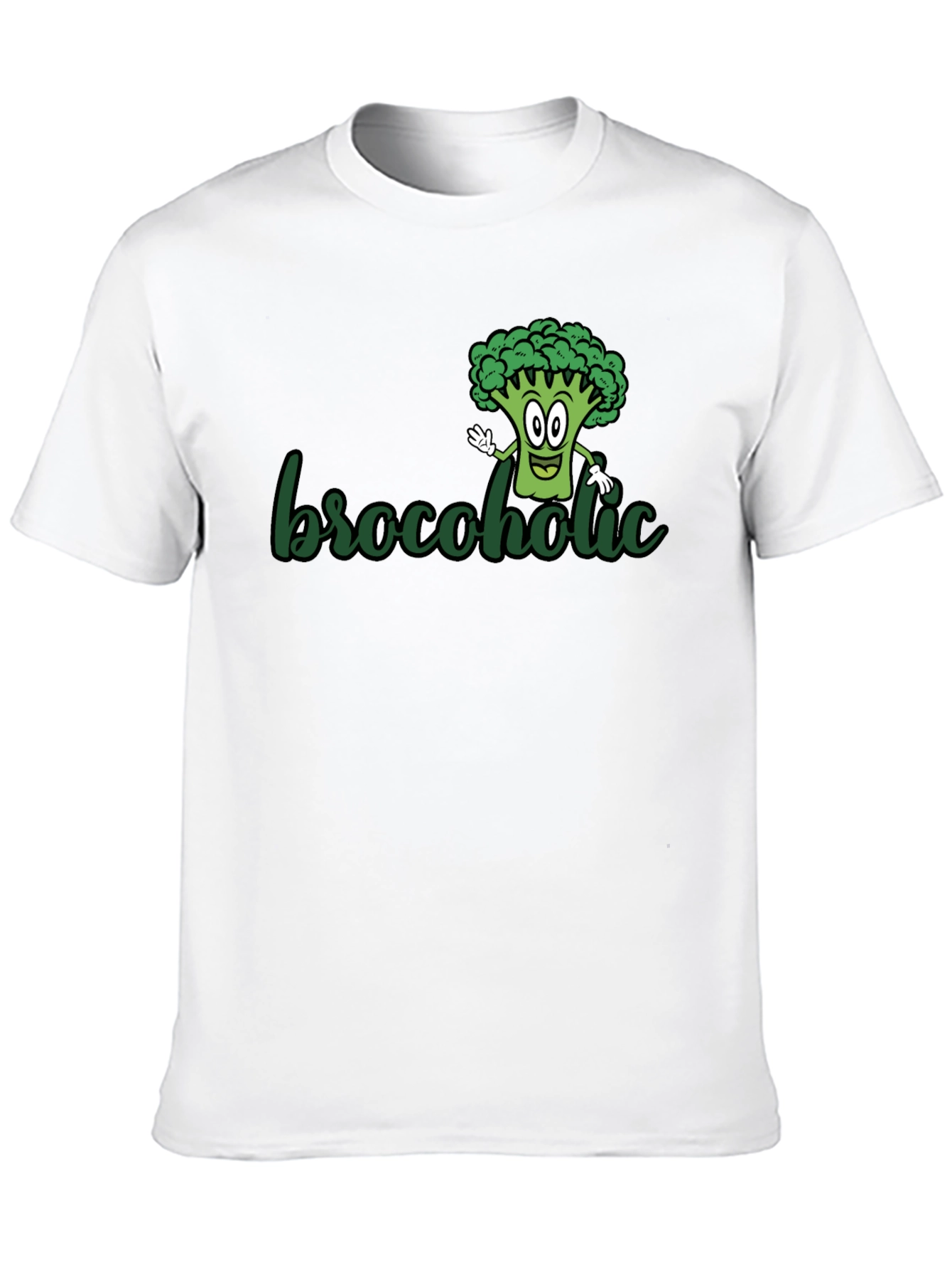 Brocoholic Broccoli T-Shirt - Funny Vegetarian Tee