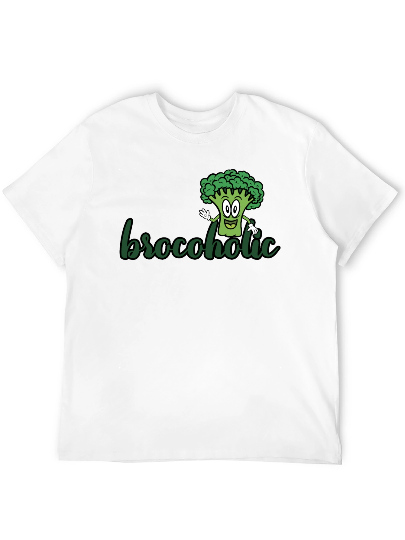 Brocoholic Broccoli T-Shirt - Funny Vegetarian Tee