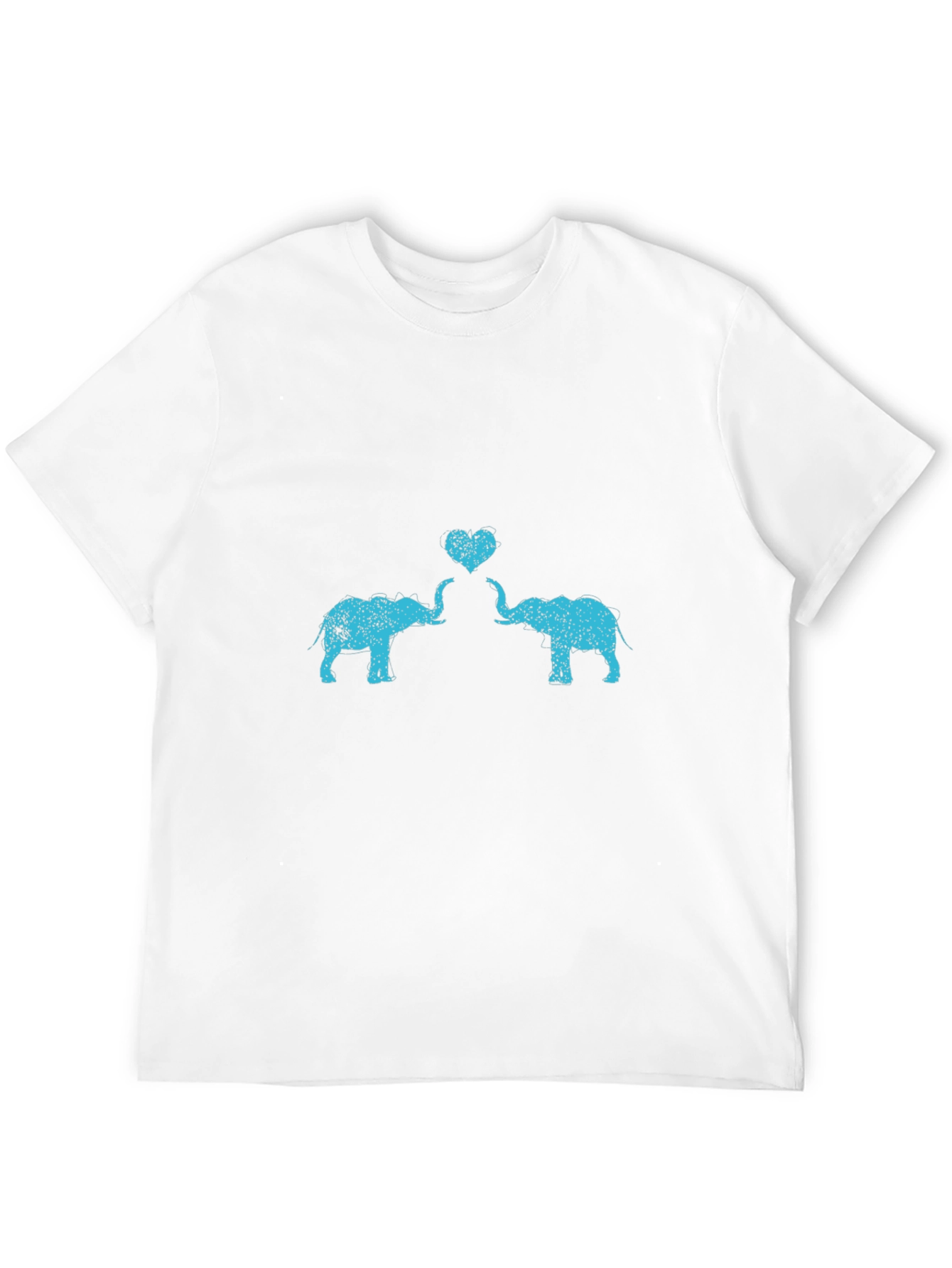 Elephant Love Graphic Tee - Trendy Casual Top