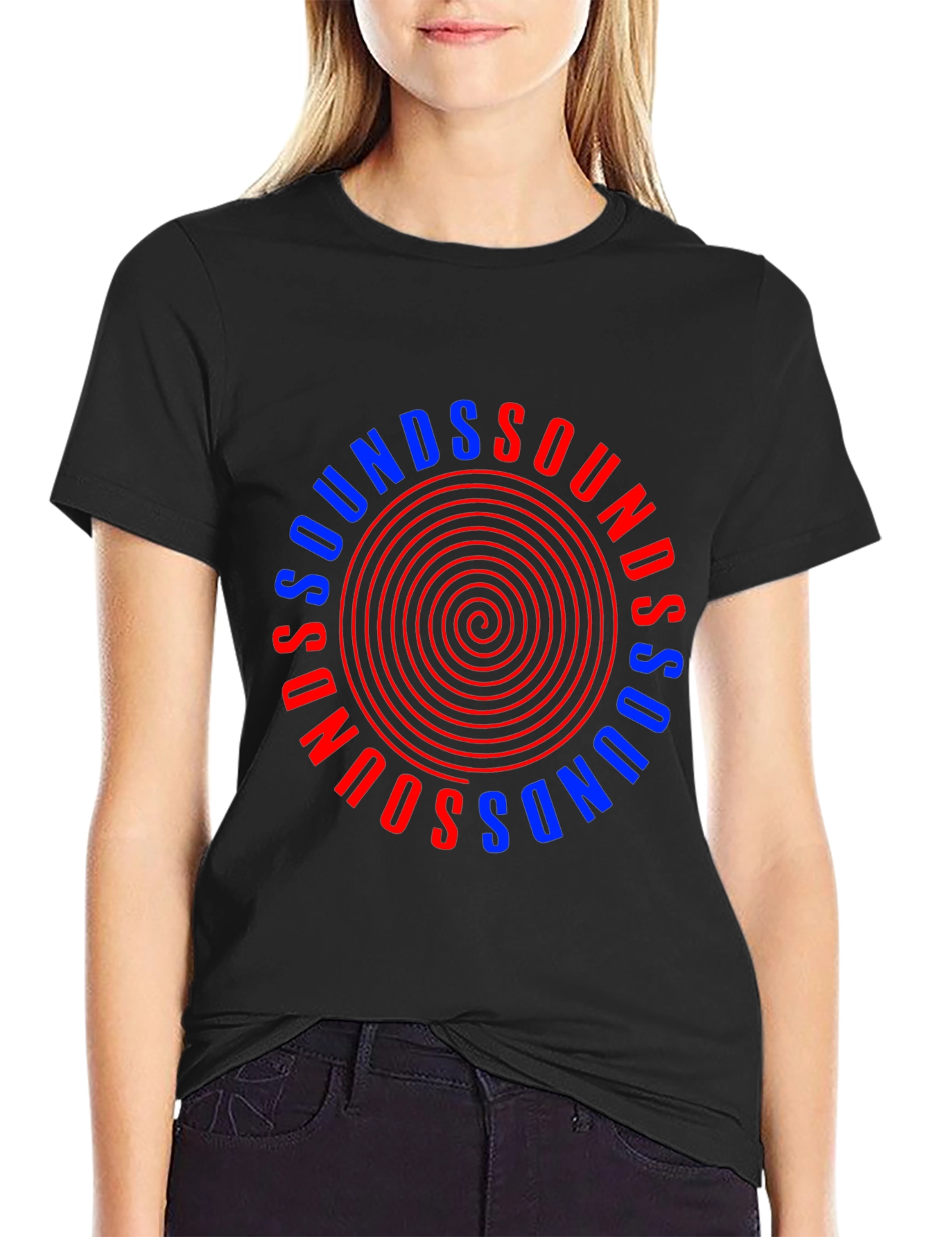 Sounds Graphic Tee - Stylish Circular Design