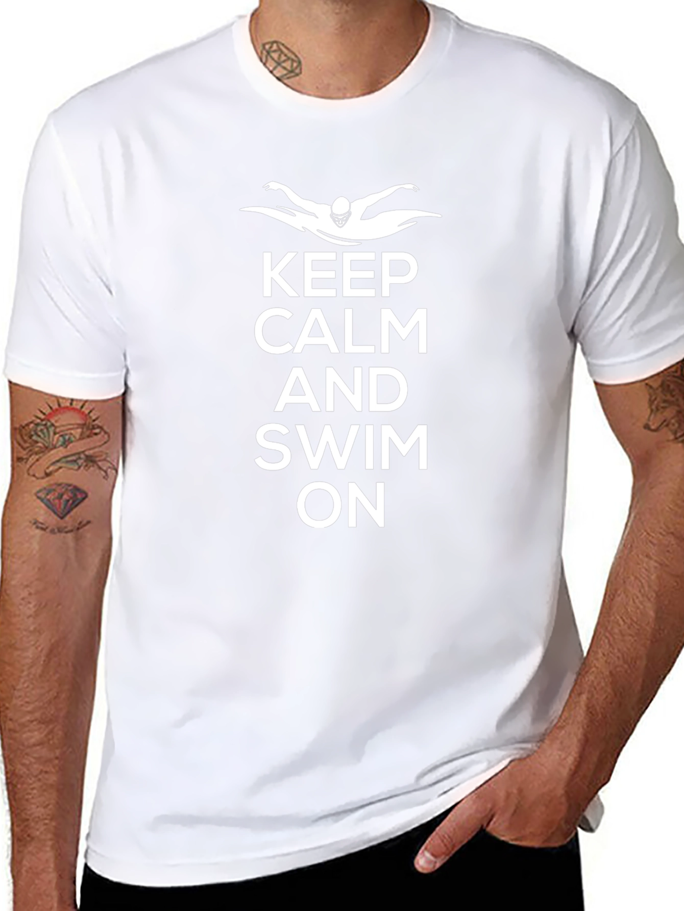 Keep Calm and Swim On T-Shirt