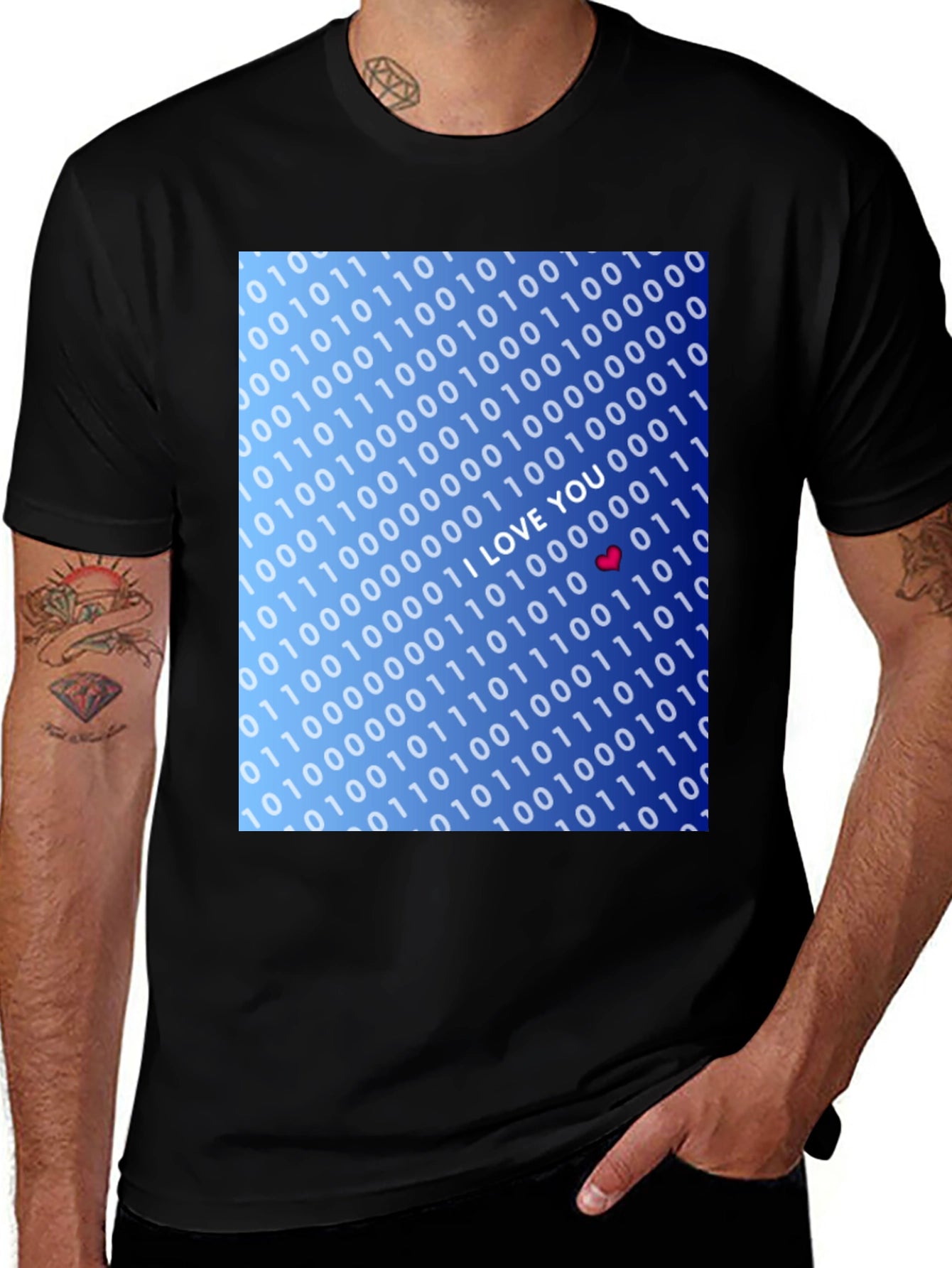Binary Love T-Shirt - Programmer Gift