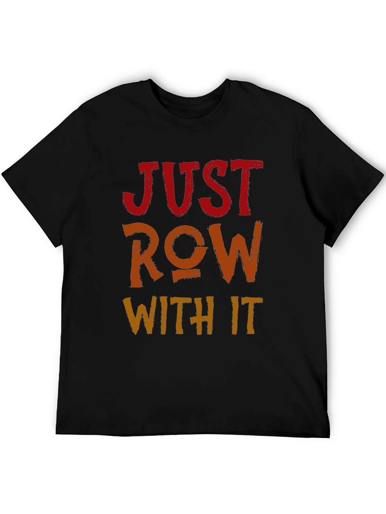 Just Row With It Graphic Tee - Black Cotton