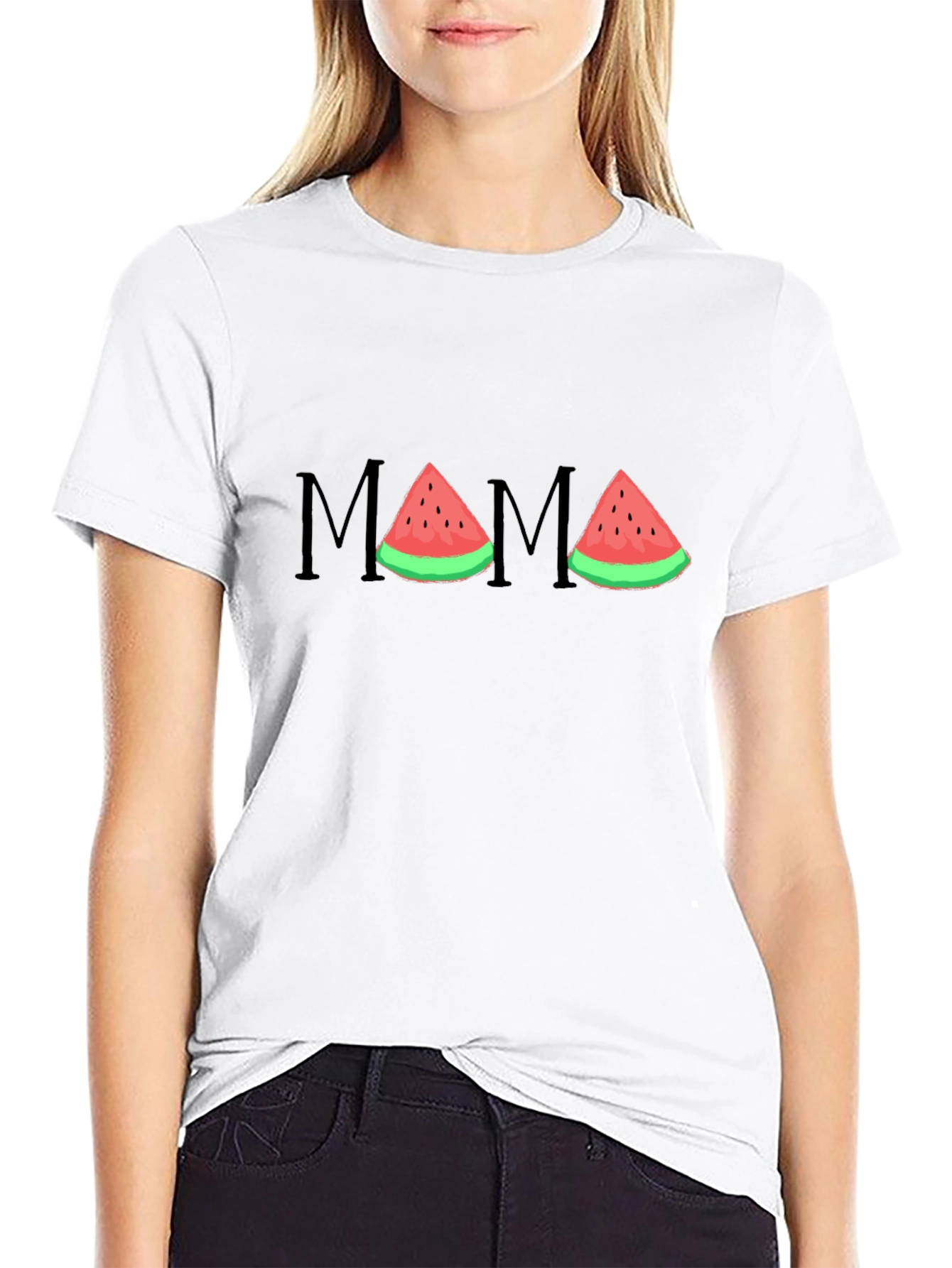 Mama Watermelon Graphic T-Shirt