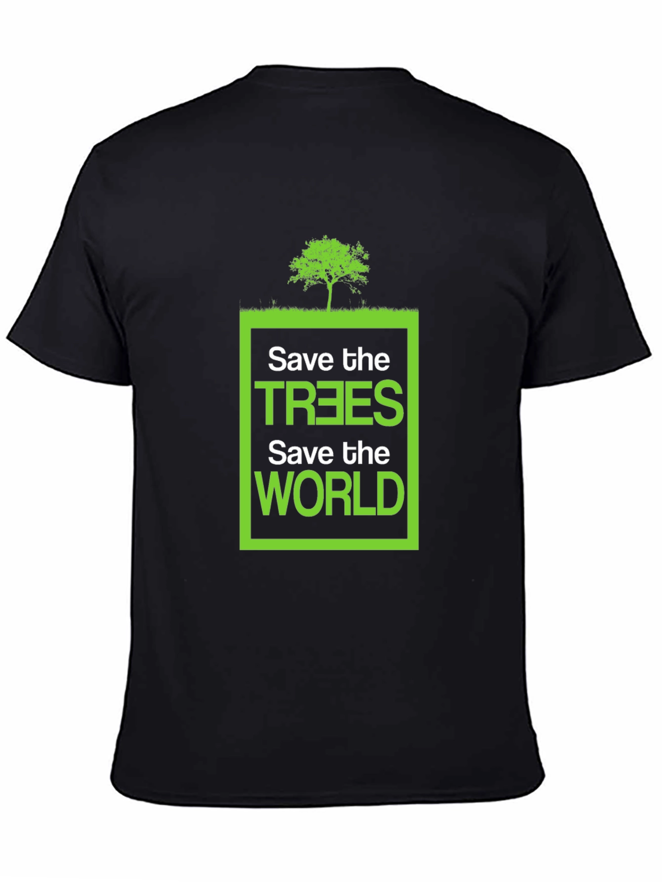 Eco-Friendly Save the Trees Graphic T-Shirt