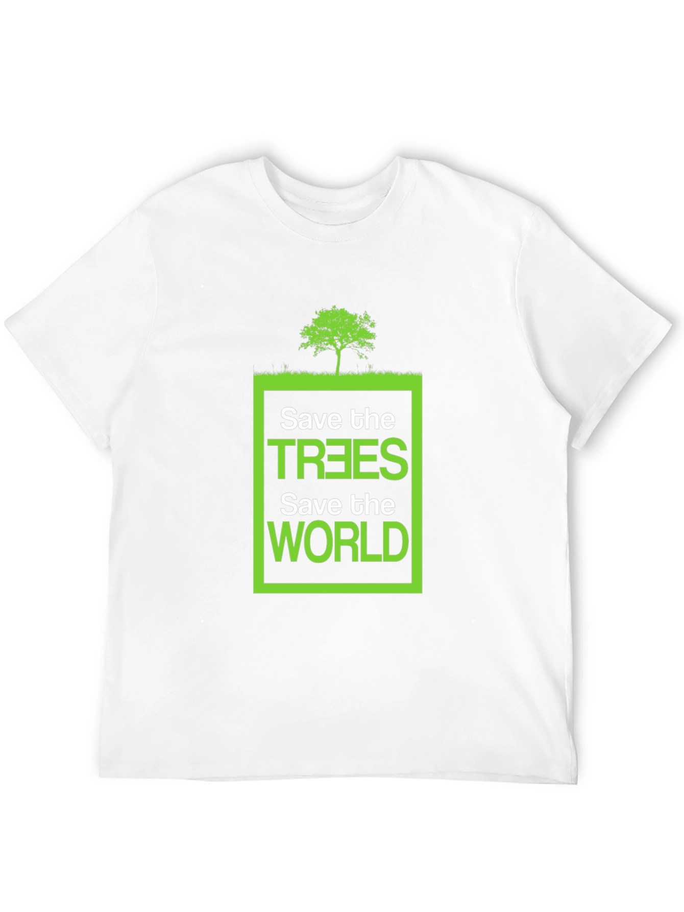Eco-Friendly Save the Trees Graphic T-Shirt