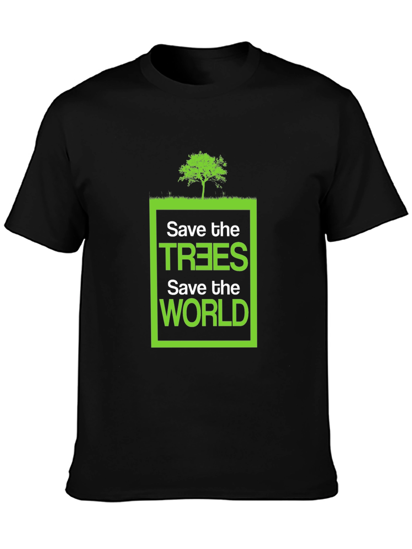 Eco-Friendly Save the Trees Graphic T-Shirt