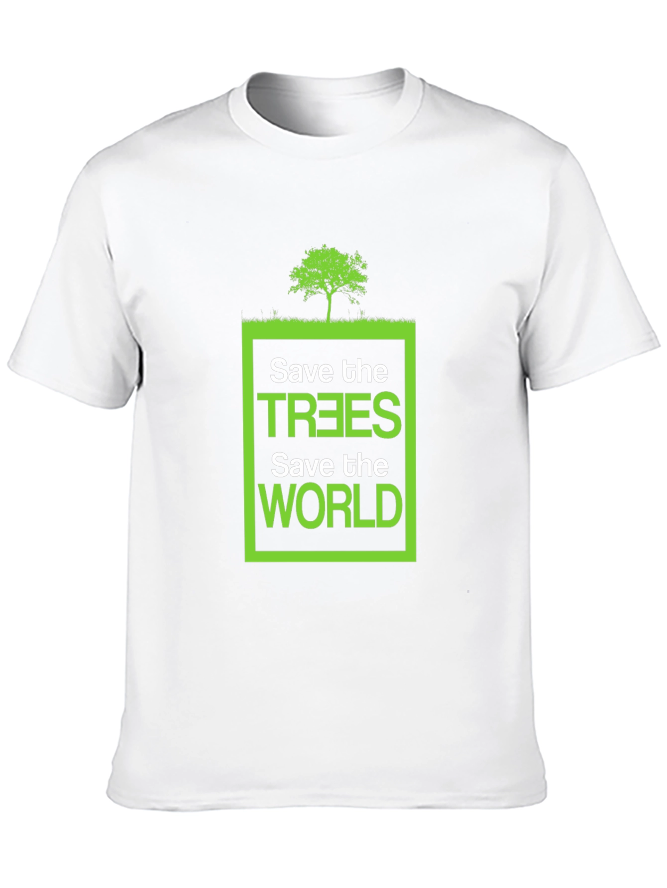 Eco-Friendly Save the Trees Graphic T-Shirt