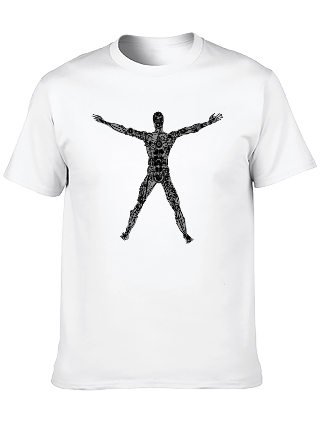 Steampunk Robot Graphic T-Shirt - Mens