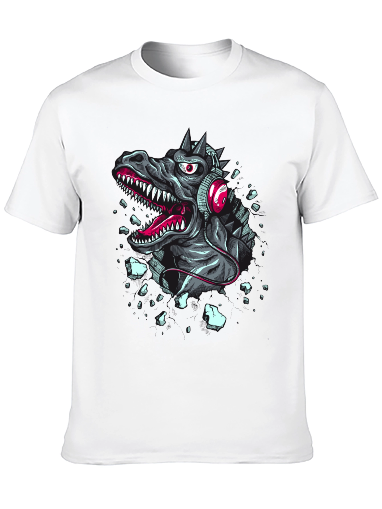 Dinosaur DJ Graphic Tee - Rock Your Style