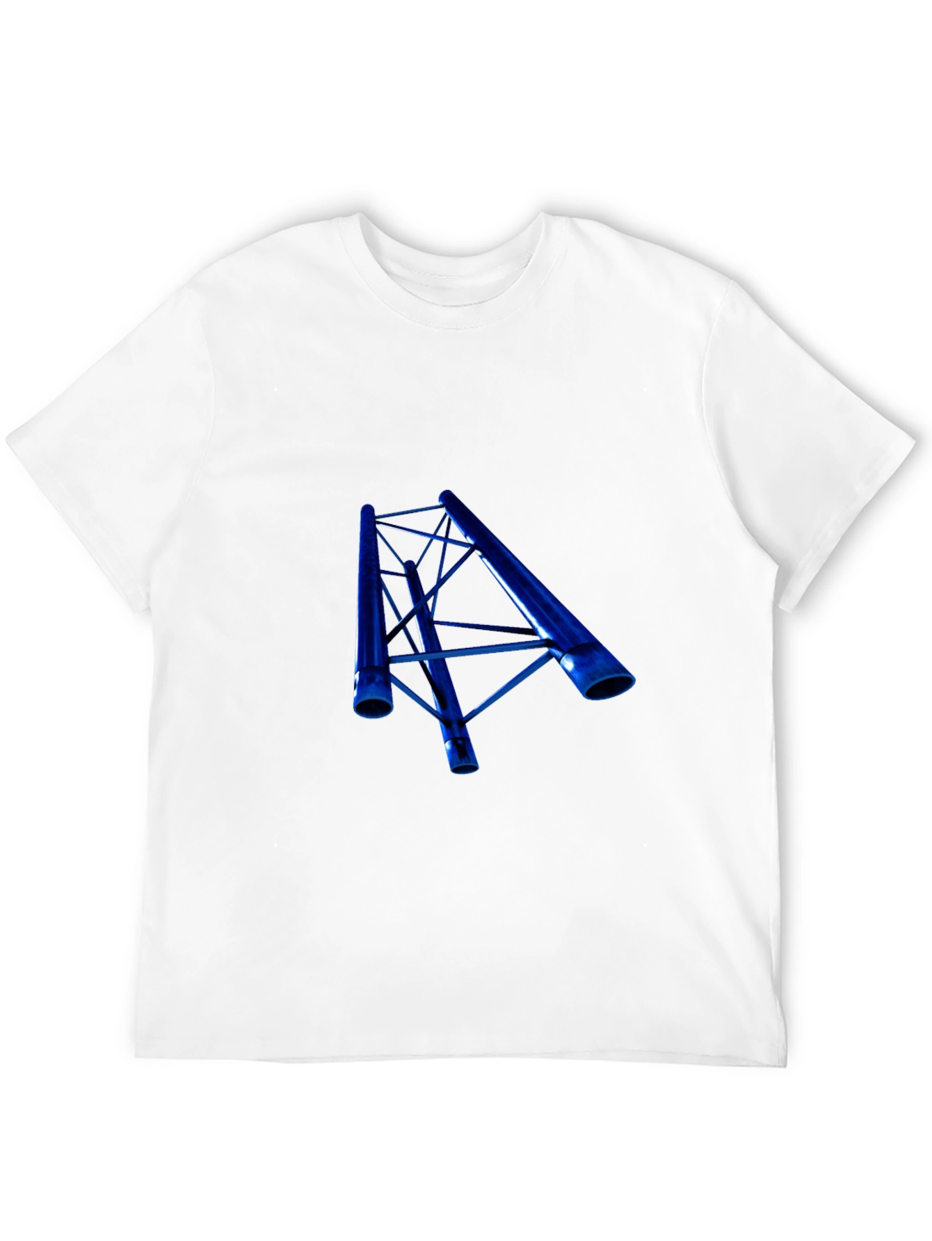 Blue Truss Graphic Black T-Shirt