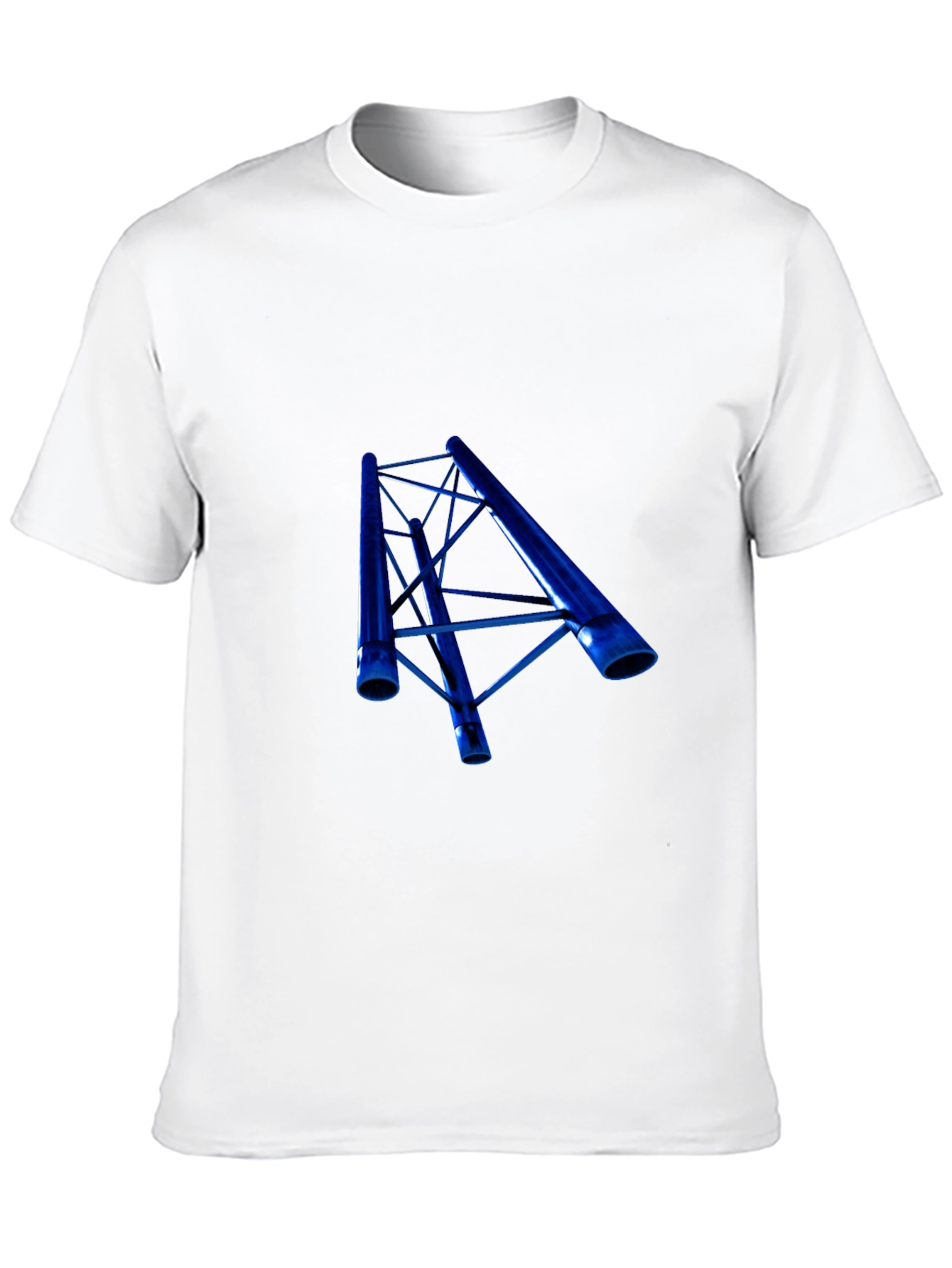 Blue Truss Graphic Black T-Shirt