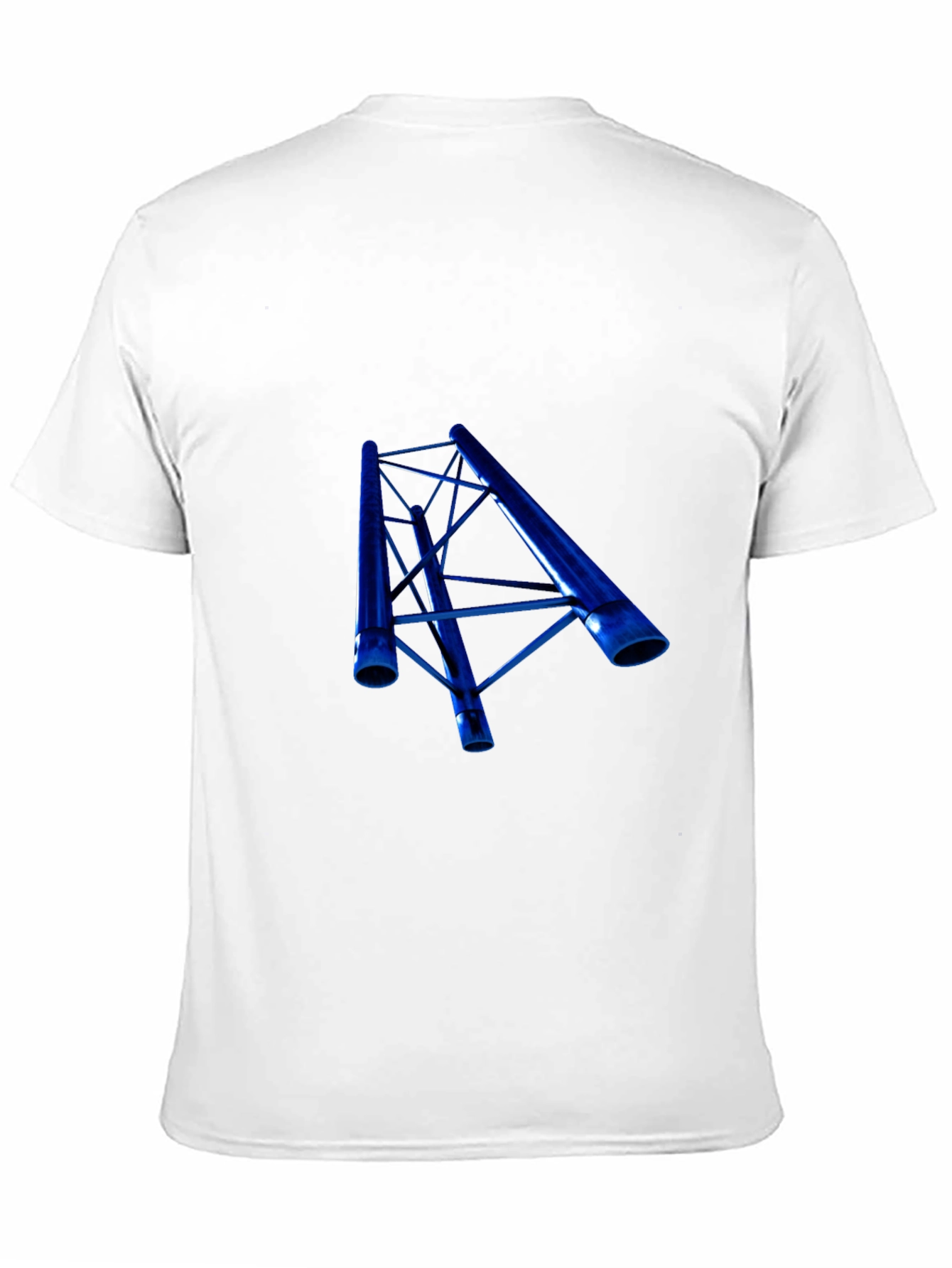 Blue Truss Graphic Black T-Shirt