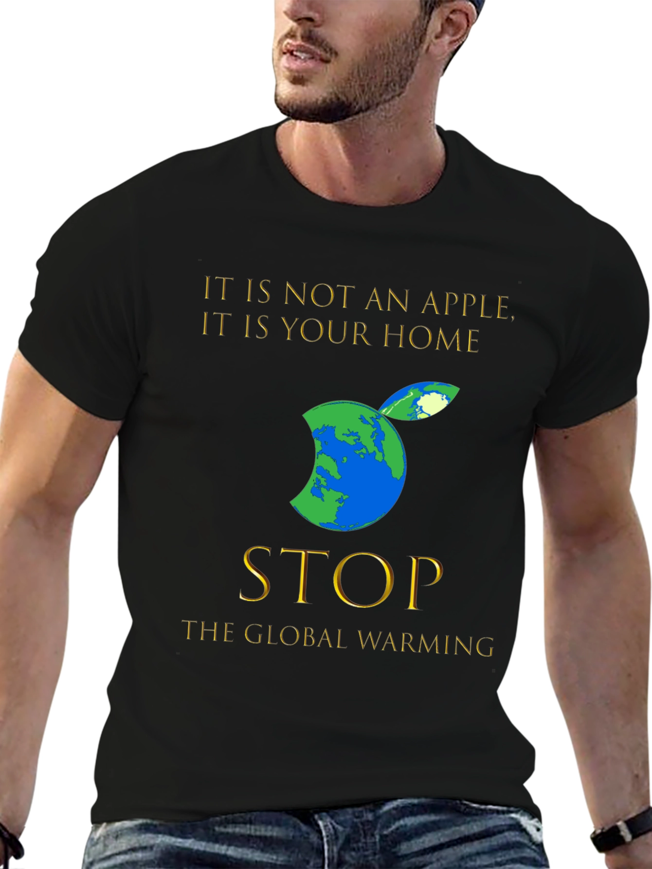 Earth Apple T-Shirt: Stop Global Warming Tee