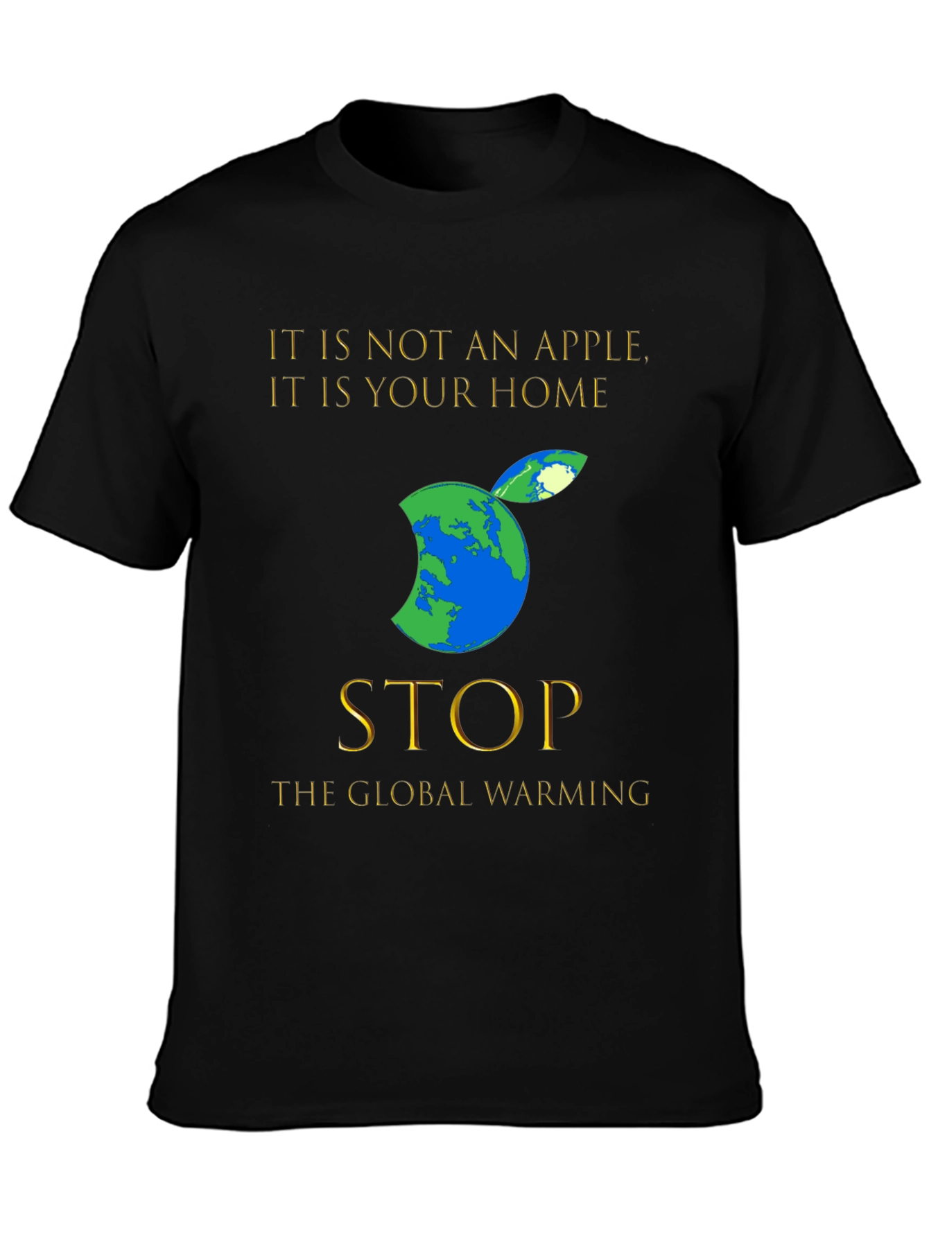Earth Apple T-Shirt: Stop Global Warming Tee