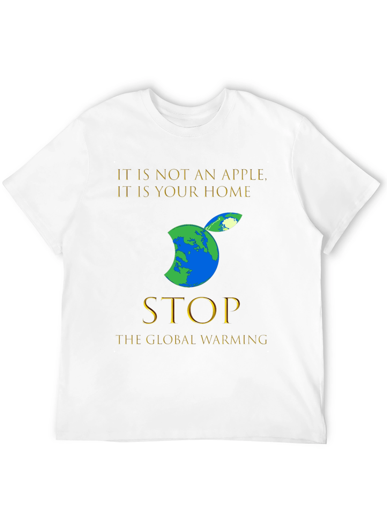 Earth Apple T-Shirt: Stop Global Warming Tee