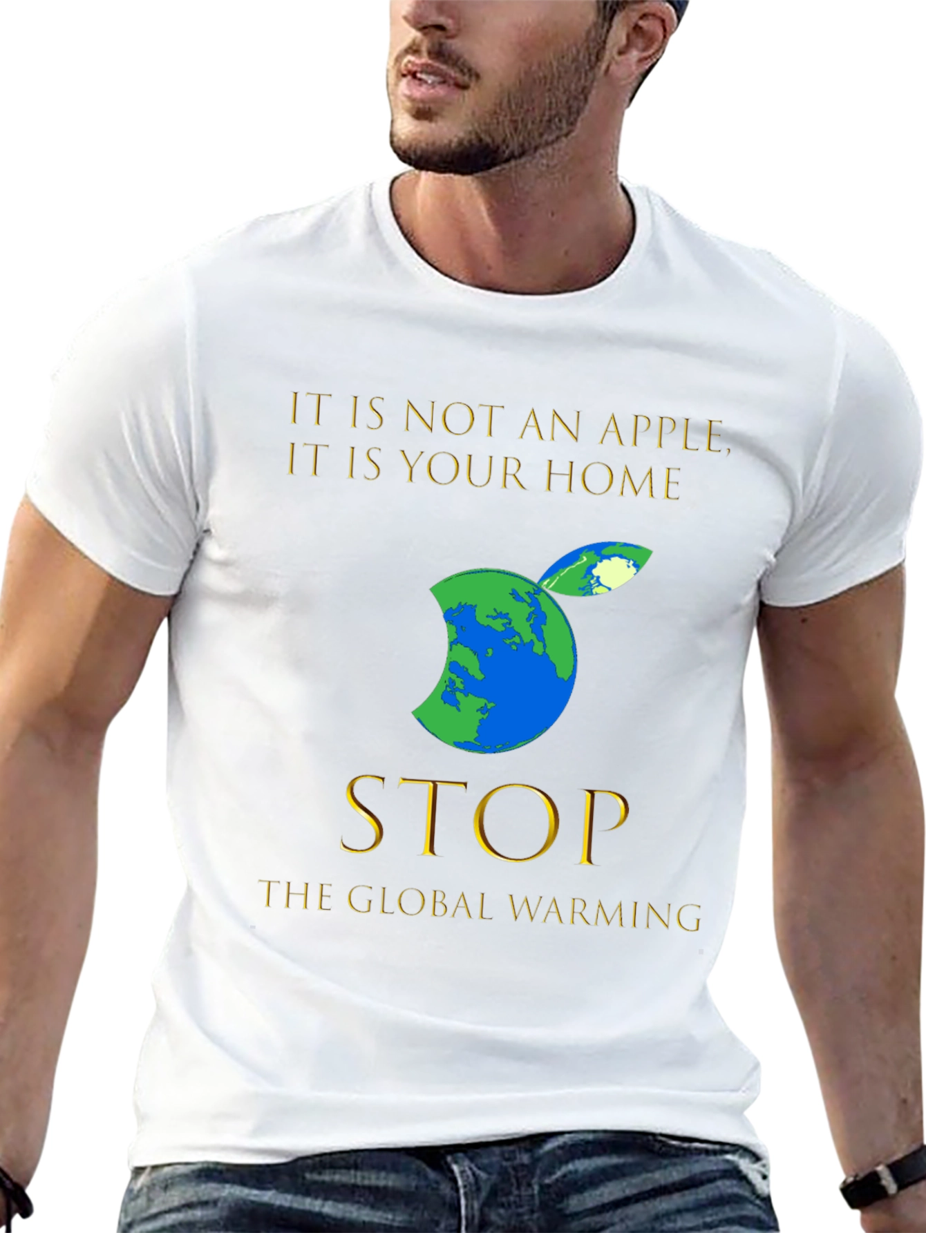 Earth Apple T-Shirt: Stop Global Warming Tee