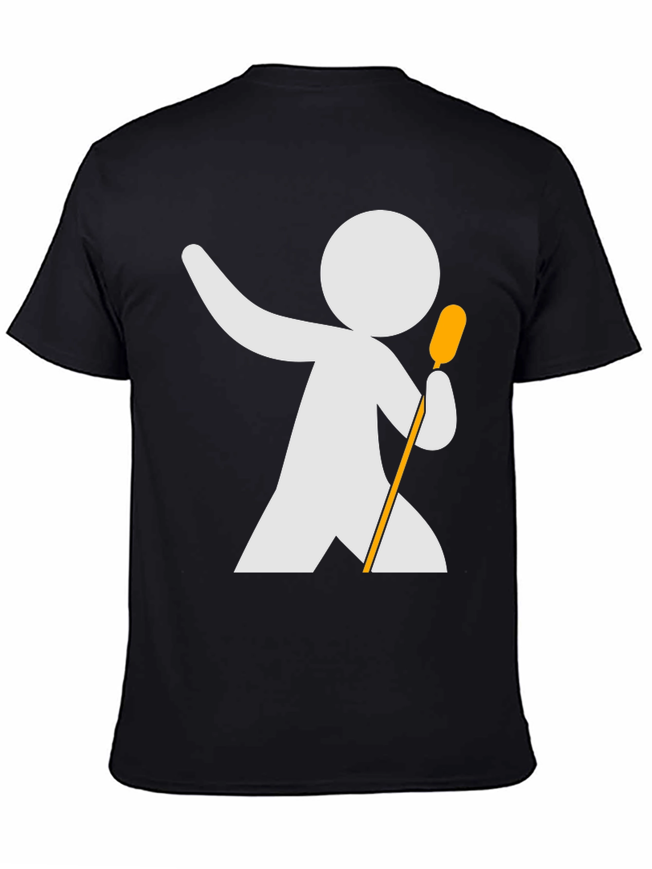 Singer Stick Figure Graphic Tee - Black