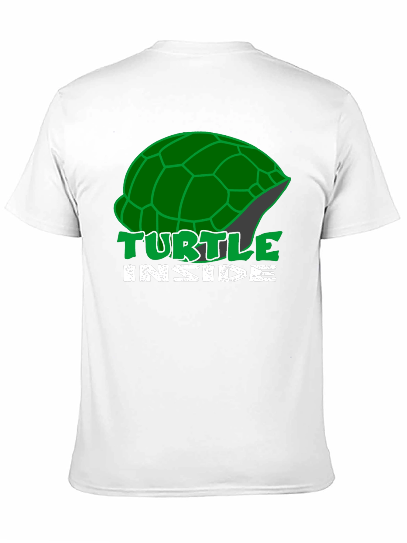 Turtle Inside Black T-Shirt