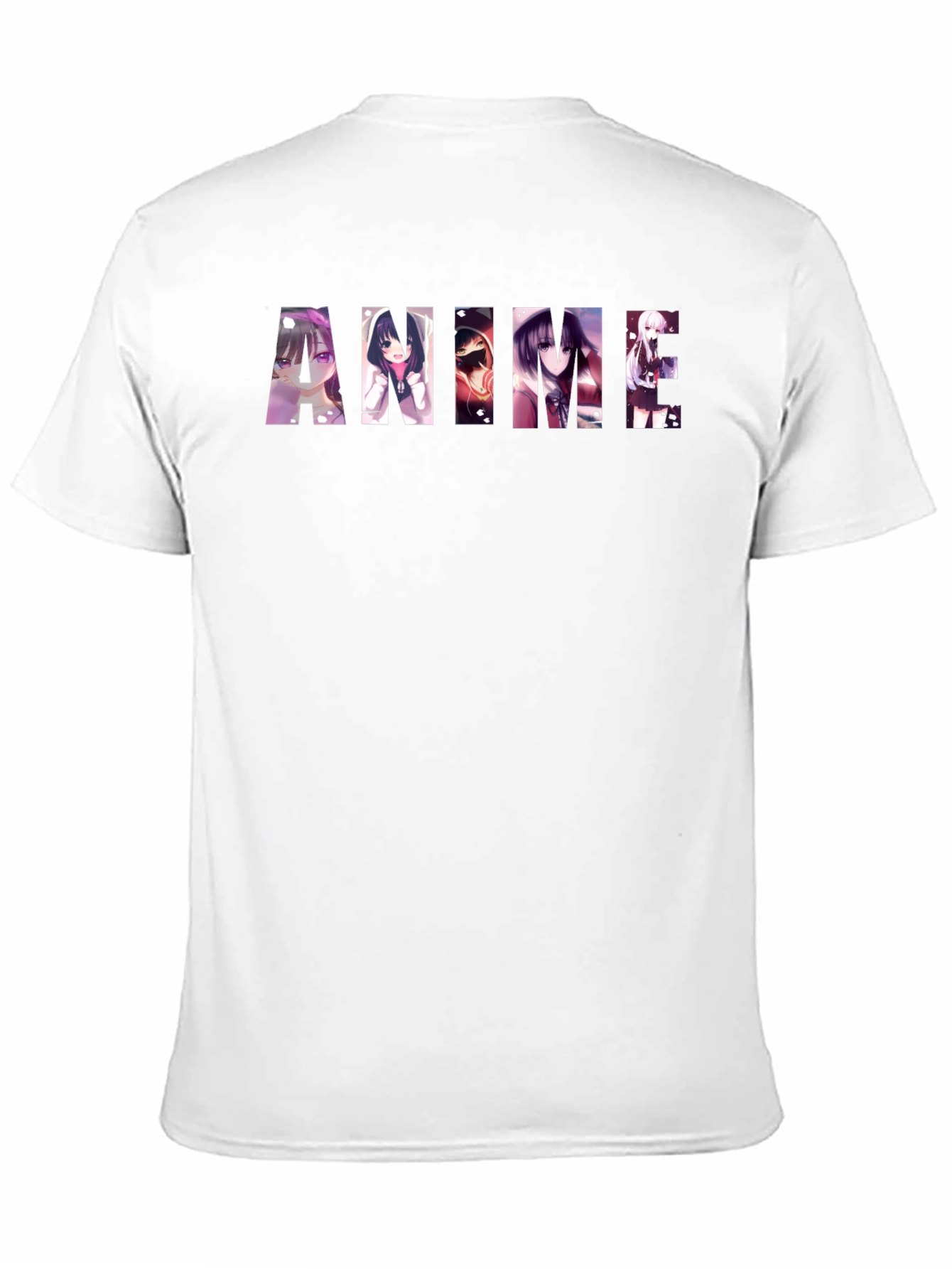 Anime Graphic Print Black T-Shirt
