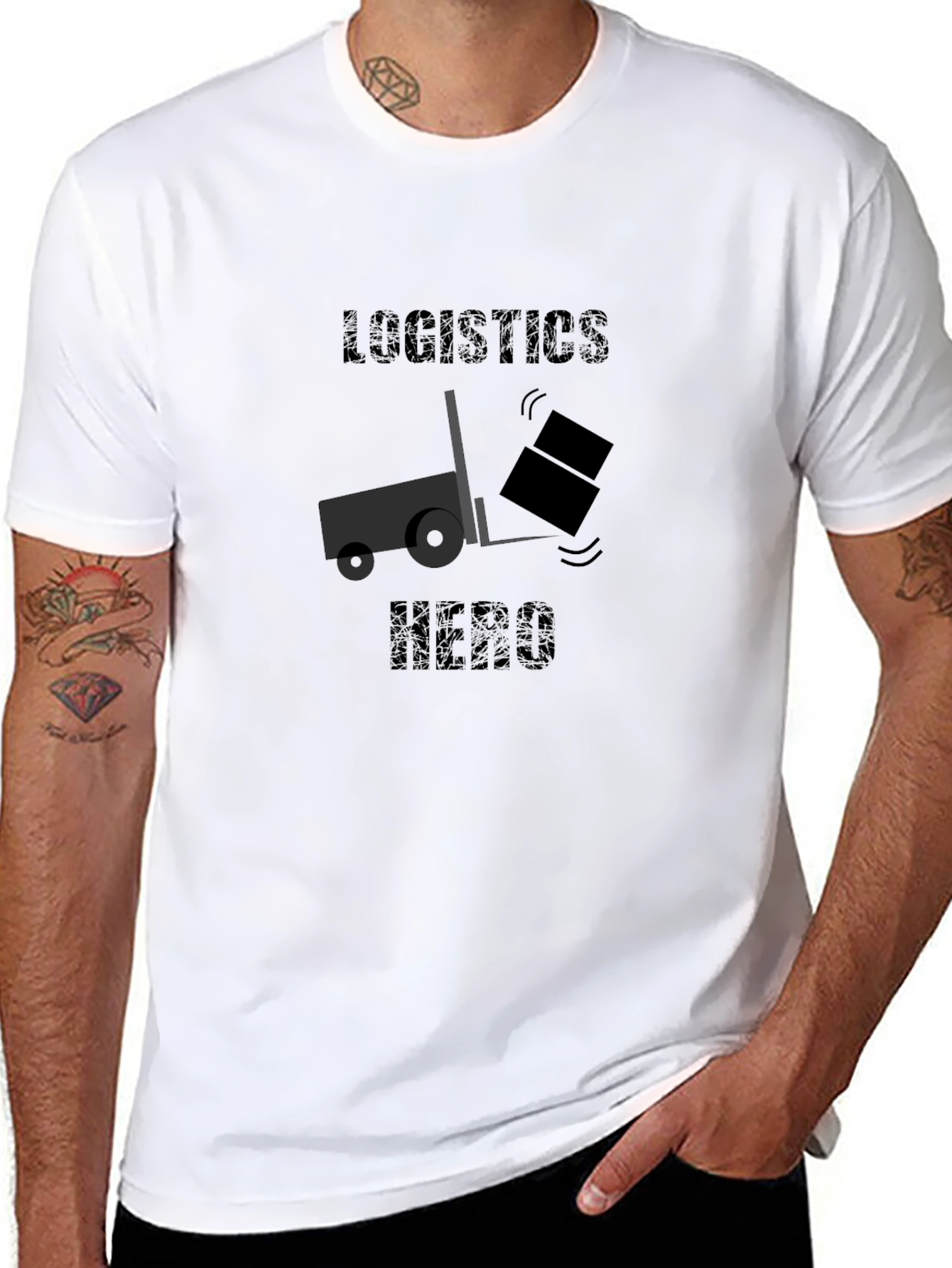 Logistics Hero Black T-Shirt