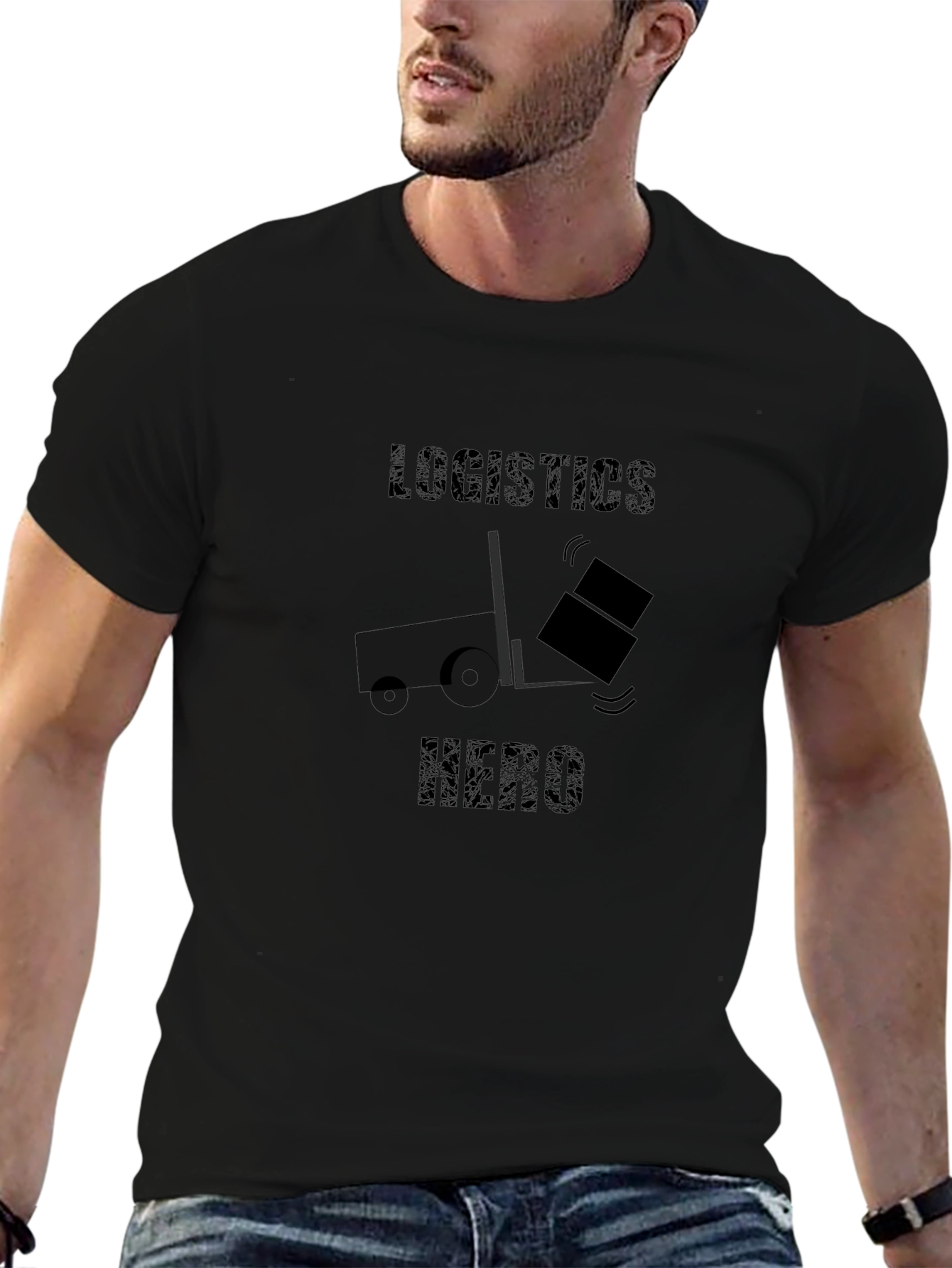 Logistics Hero Black T-Shirt