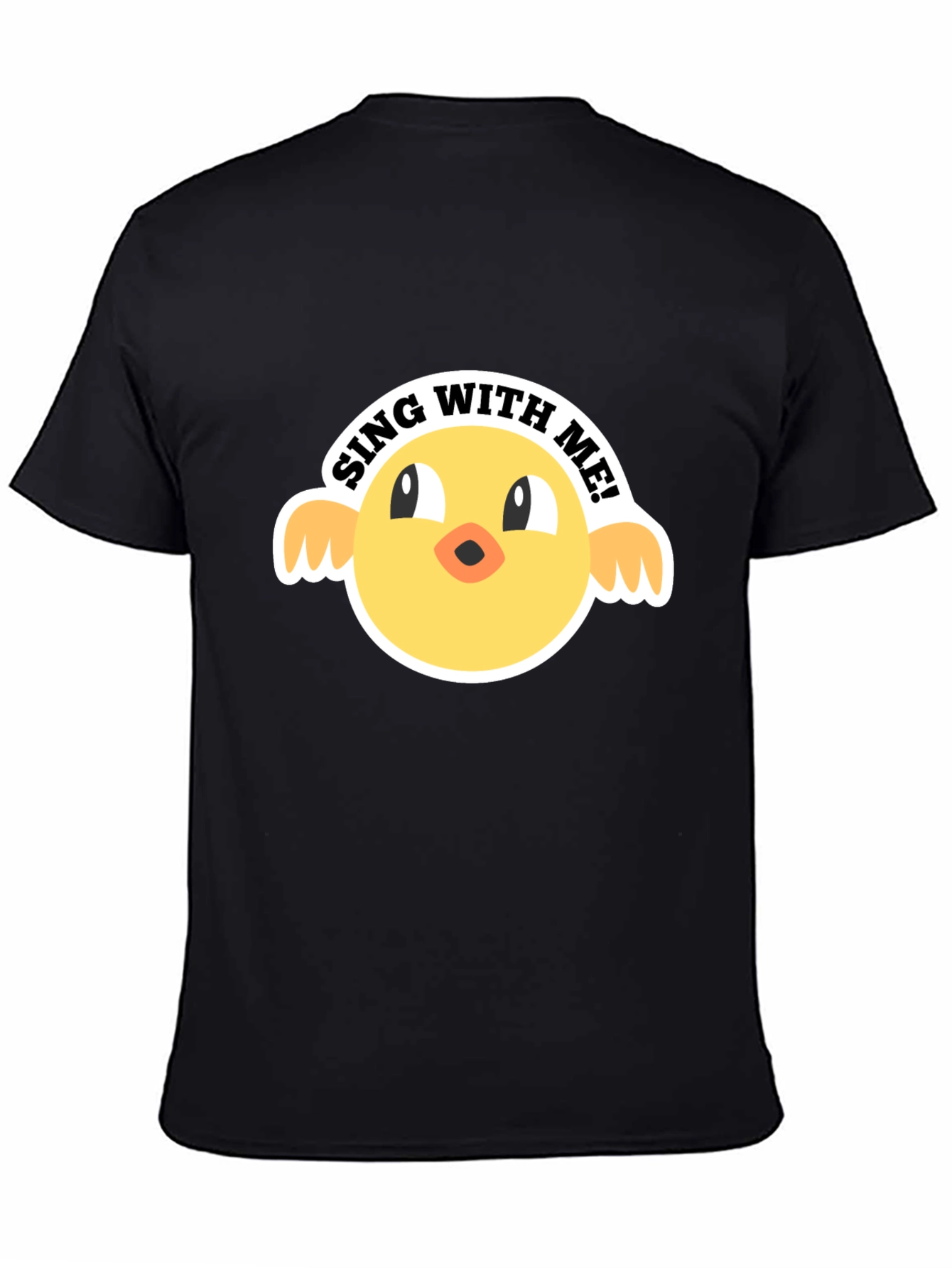 Sing With Me Chick Graphic Tee - Black