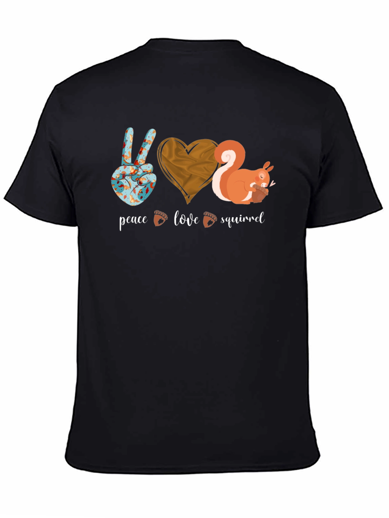 Peace Love Squirrel Graphic Tee
