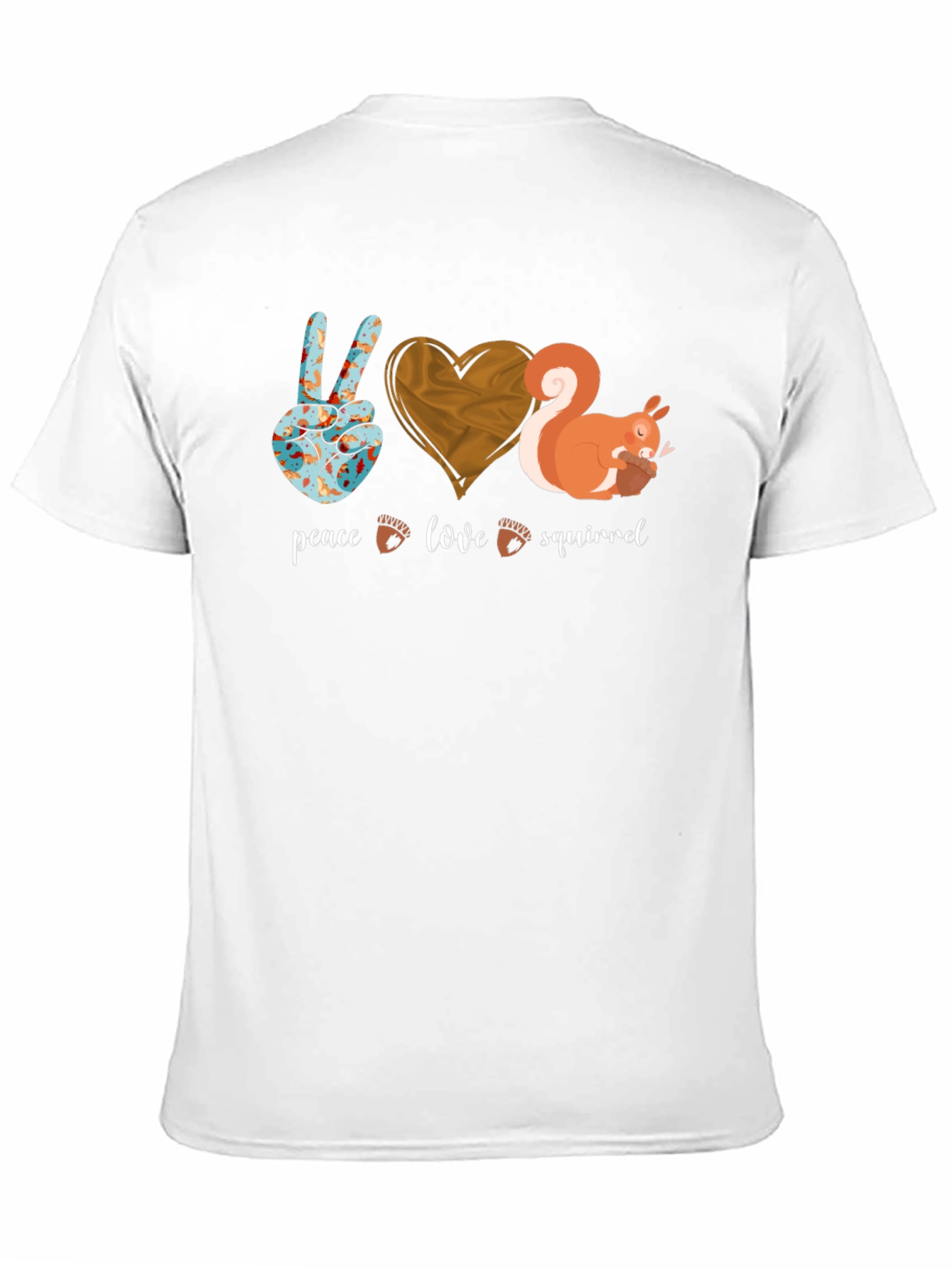 Peace Love Squirrel Graphic Tee