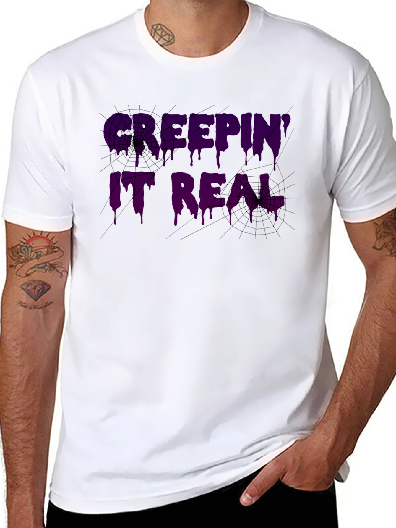 Spooky Keepin it Real Graphic T-Shirt