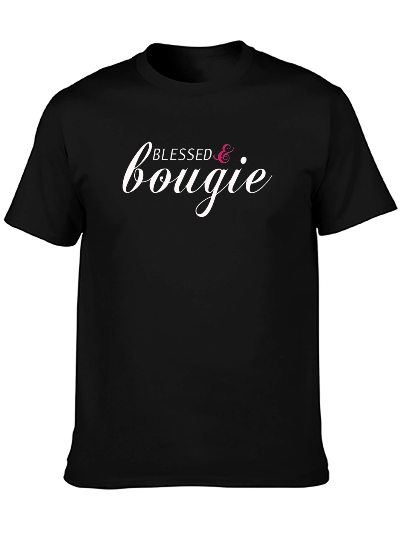 Blessed & Bougie Graphic Tee - Unisex Black T-Shirt